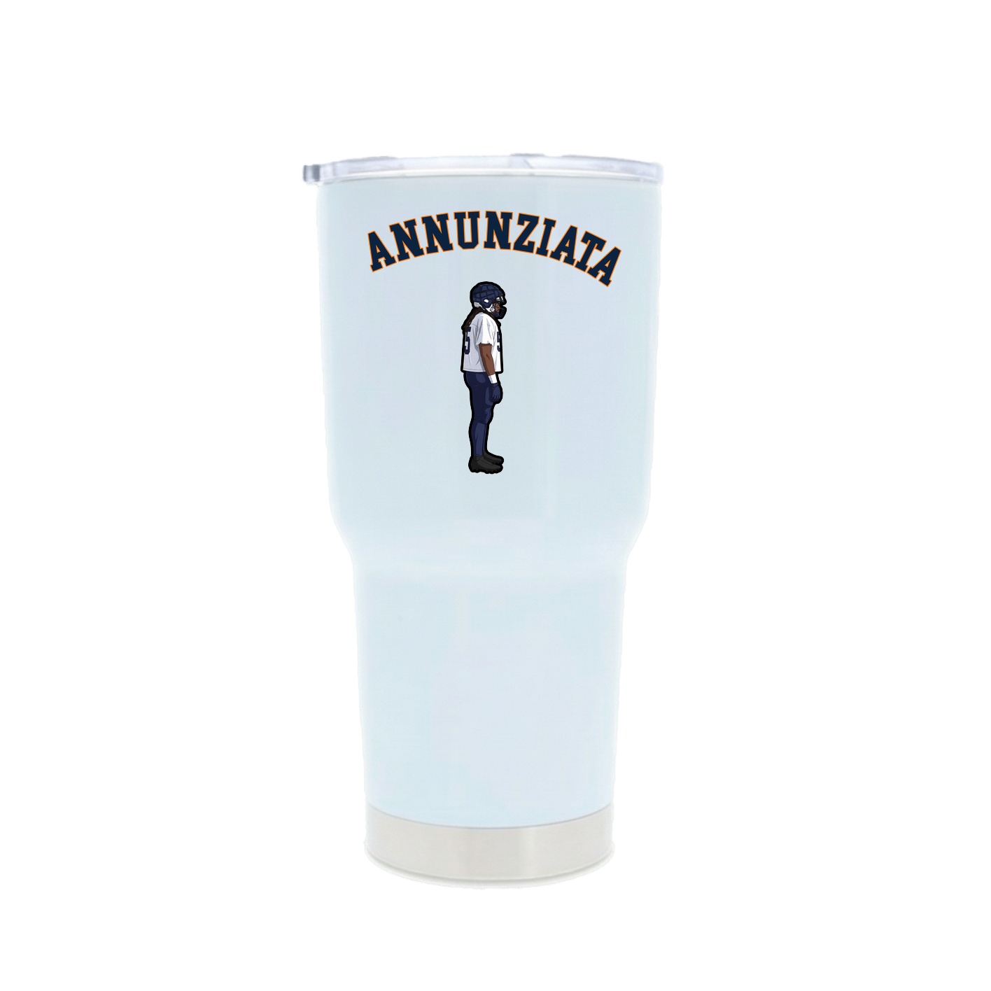 30oz Stainless Steel Tumbler — Shirsey Arch in White
