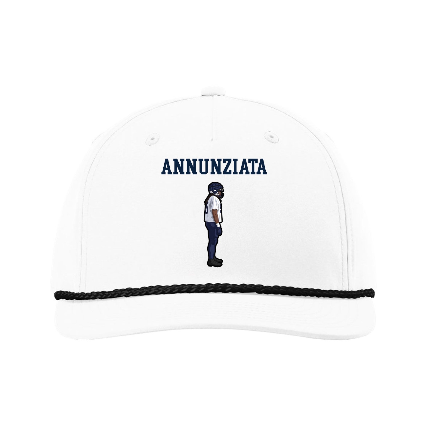 Five-Panel Classic Rope Cap — Shirsey in White