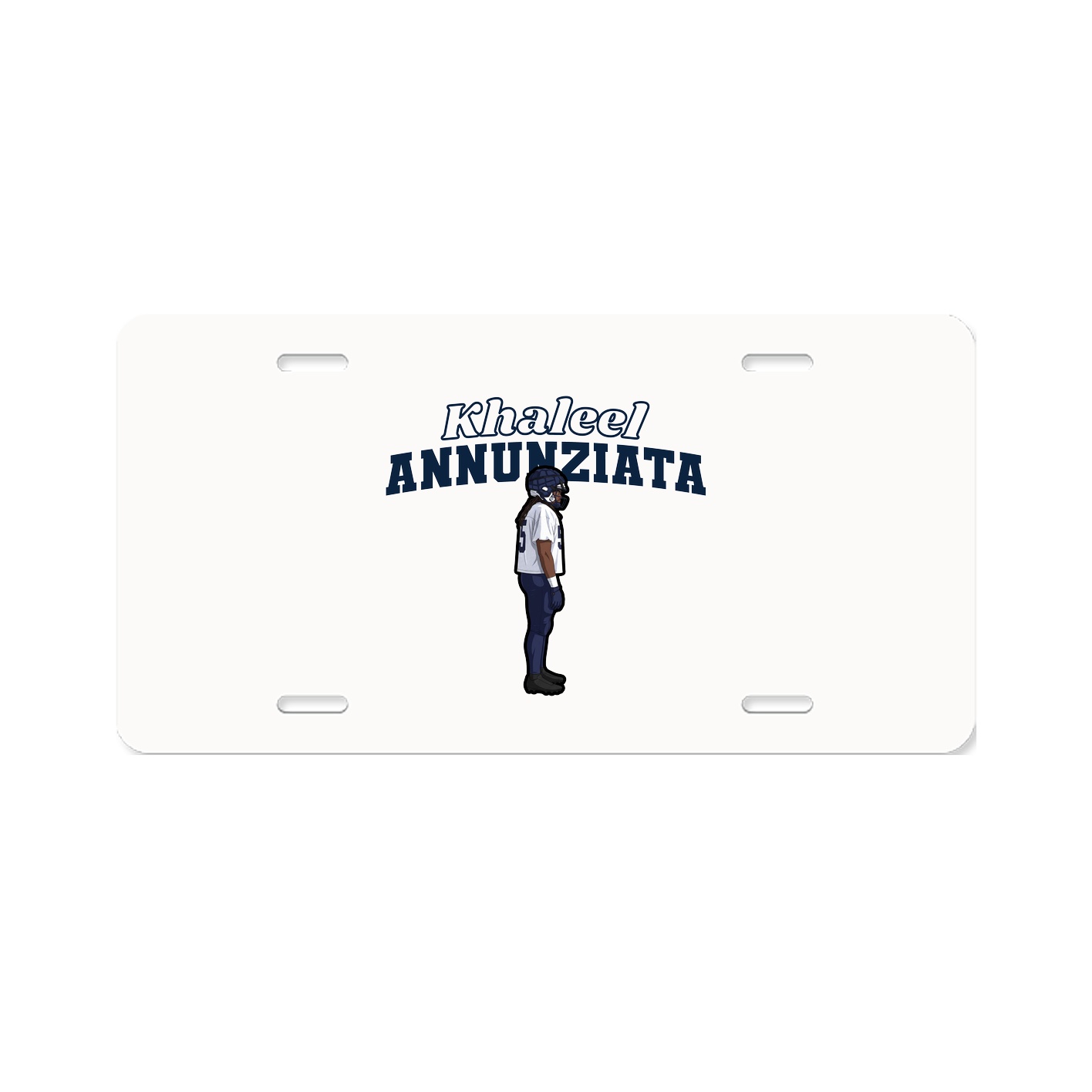 License Plate — Name Arch in Classic