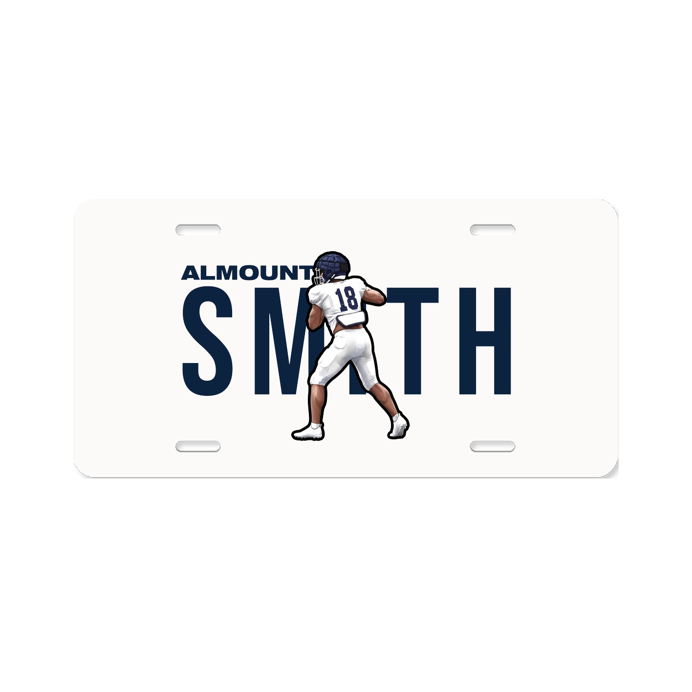 License Plate — Player Name in Classic