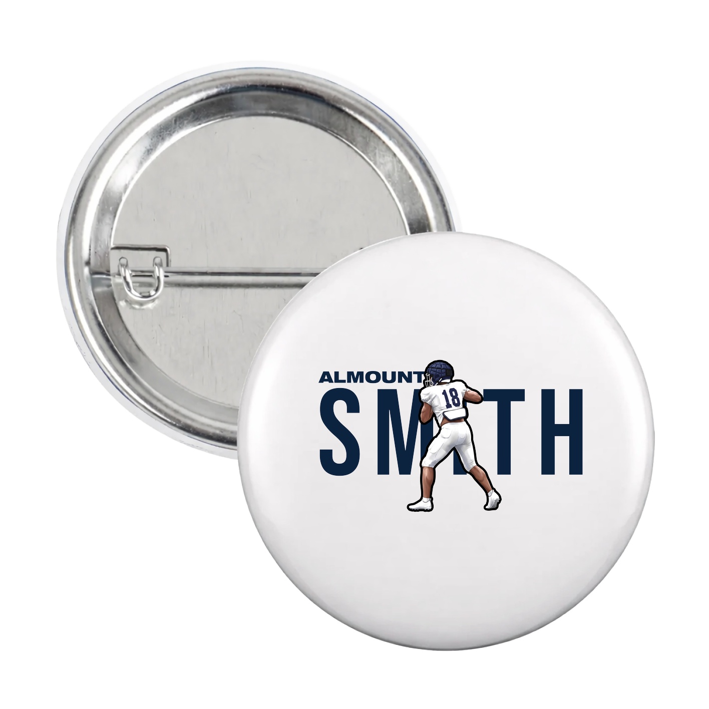 Game Day Button — Player Name in White