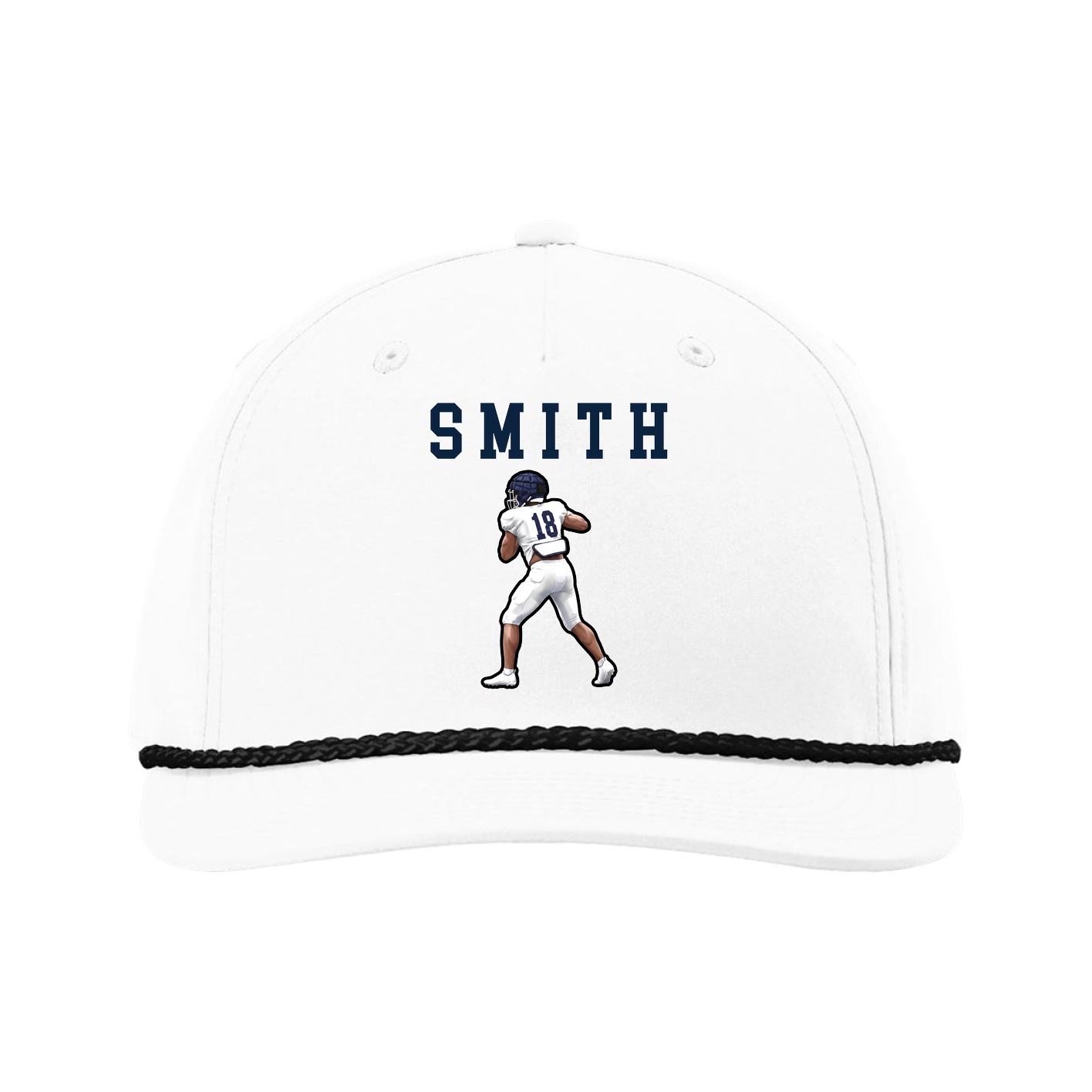 Five-Panel Classic Rope Cap — Shirsey in White