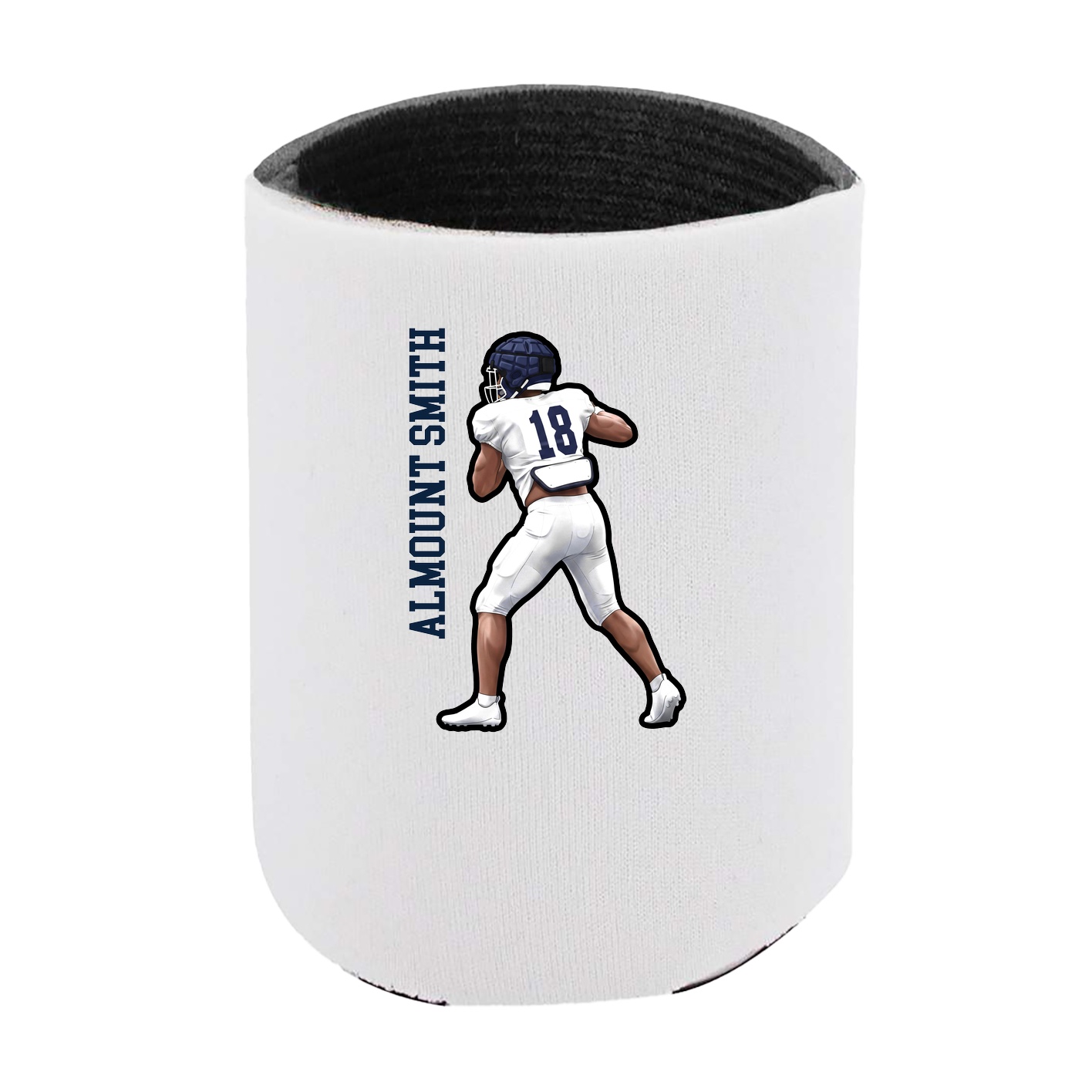 Can Holder — Name Vertical in White
