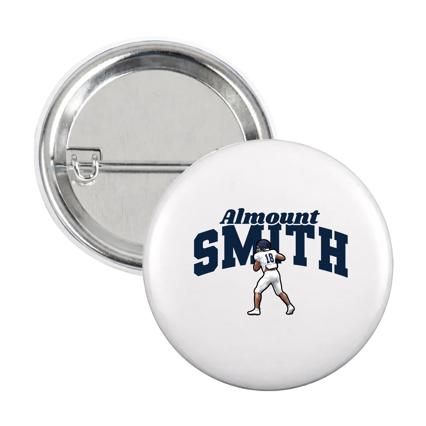 Game Day Button — Signature Arch in White