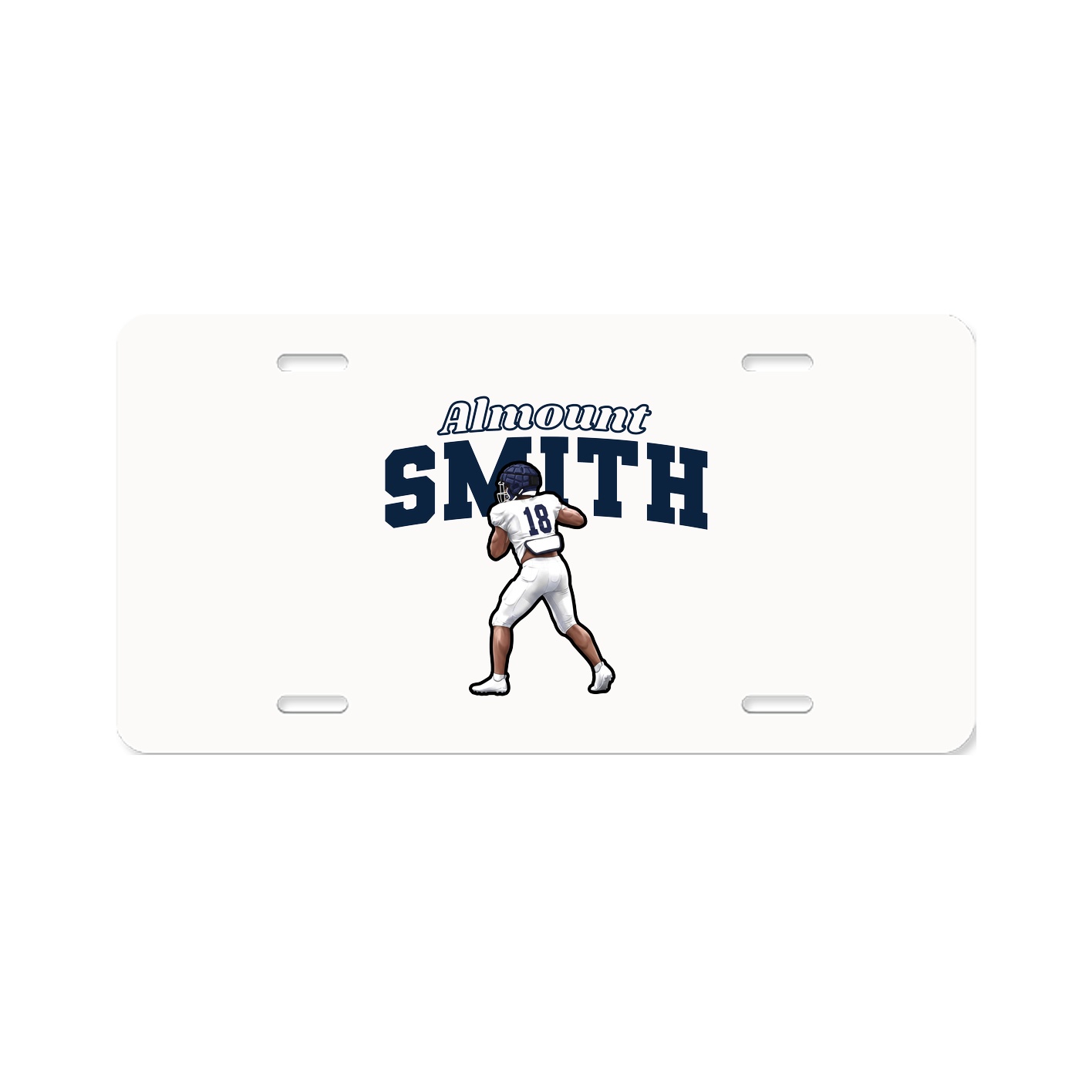 License Plate — Name Arch in Classic