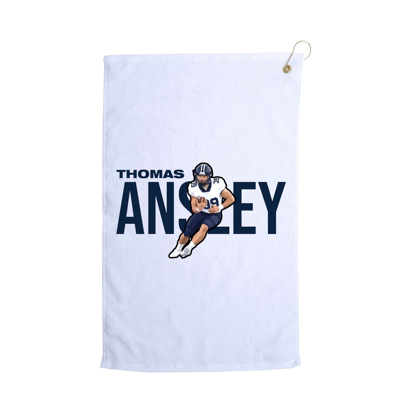 Golf Towel — Player Name in White