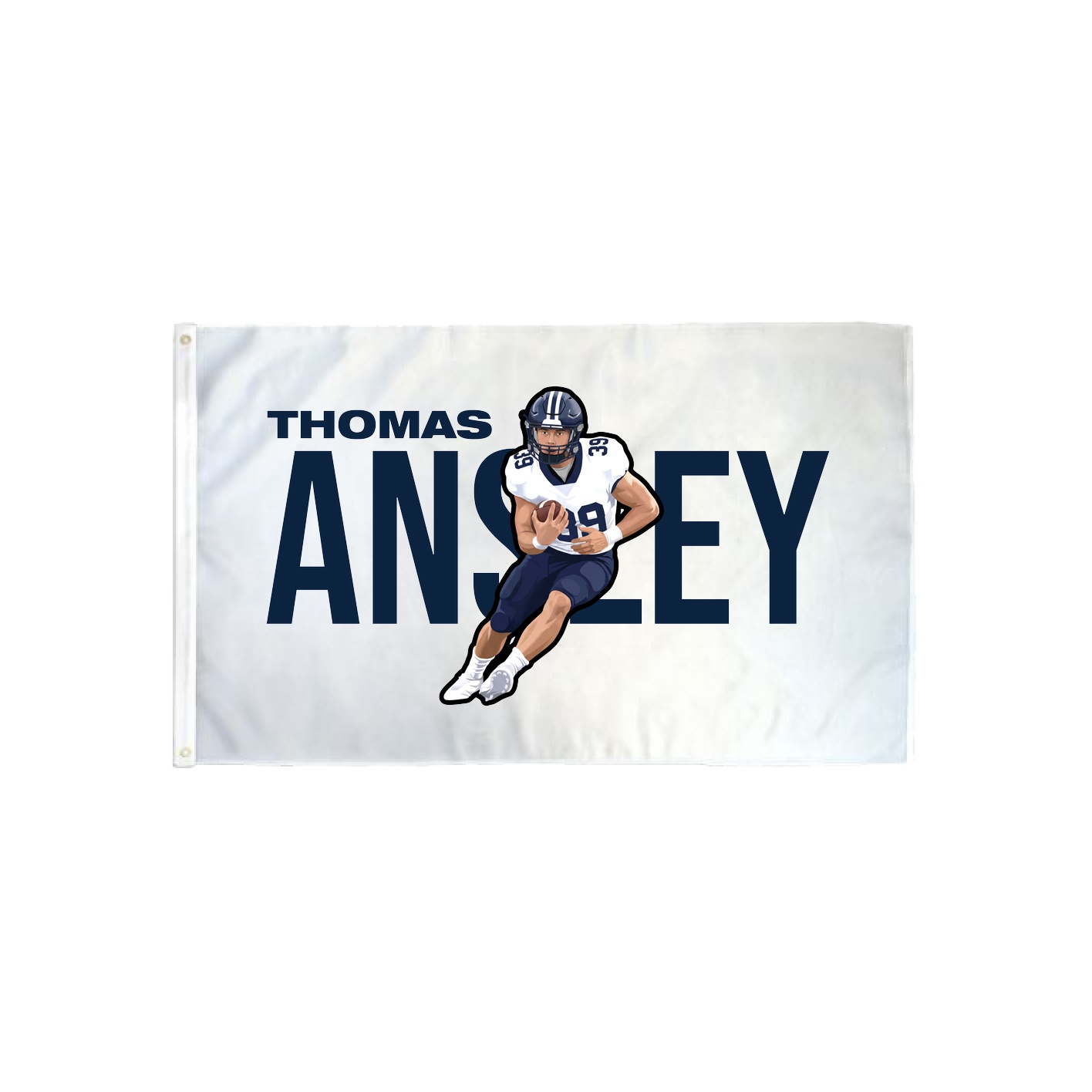 3x5 Flag — Player Name in Classic