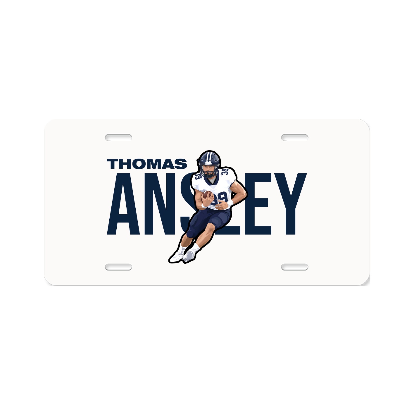License Plate — Player Name in Classic