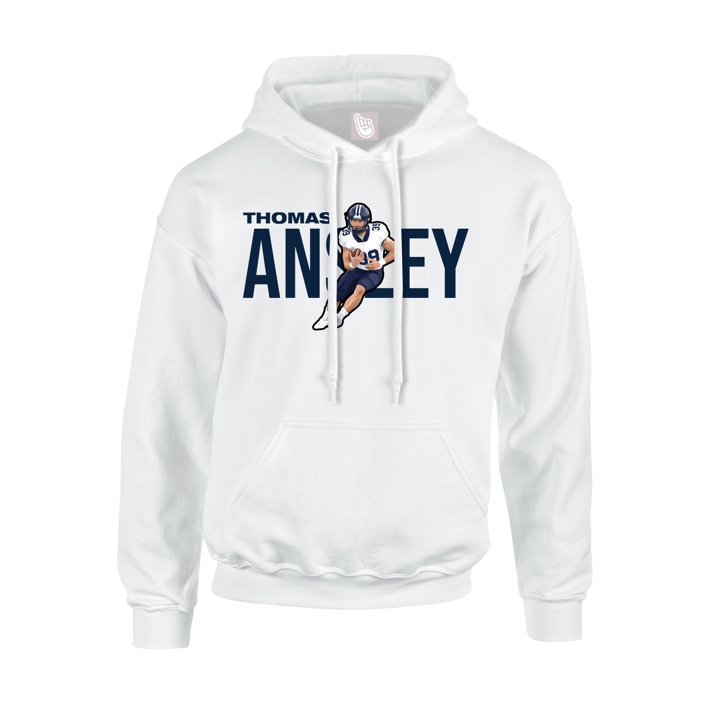 Hoodie — Player Name in White