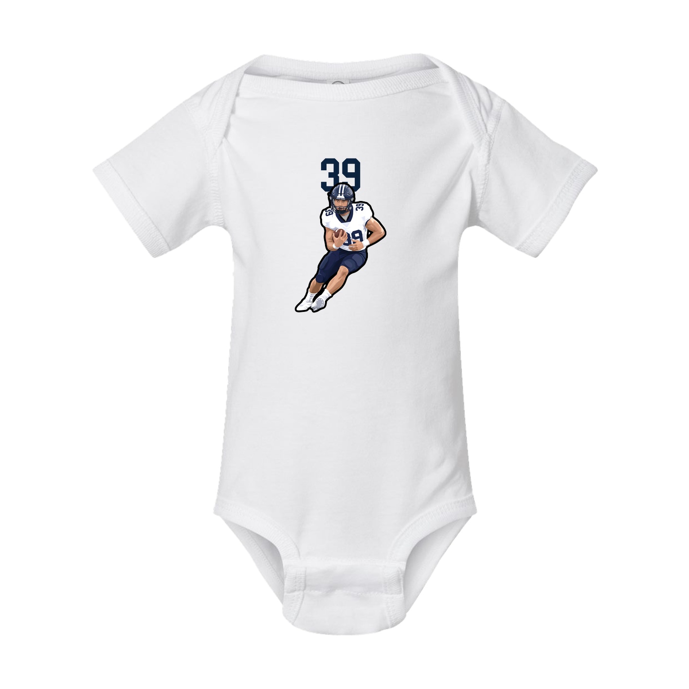 Baby Onesie — Number Top in White