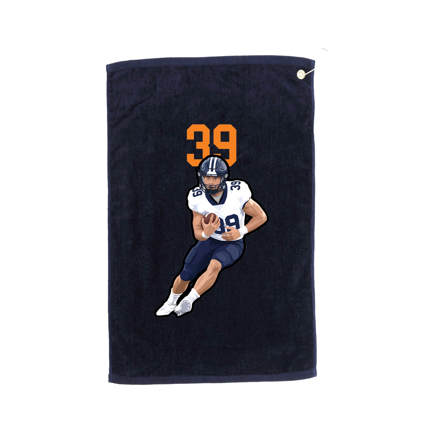 Golf Towel — Number Top in Navy