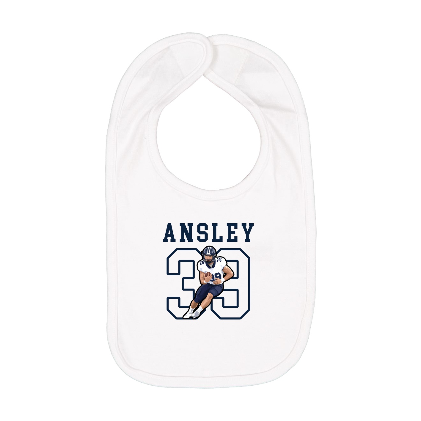 Infant Bib — Shirsey in White