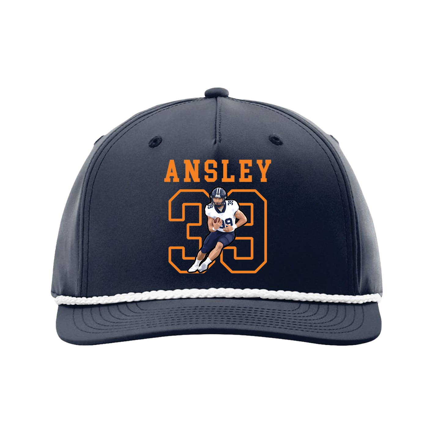Five-Panel Classic Rope Cap — Shirsey in Navy