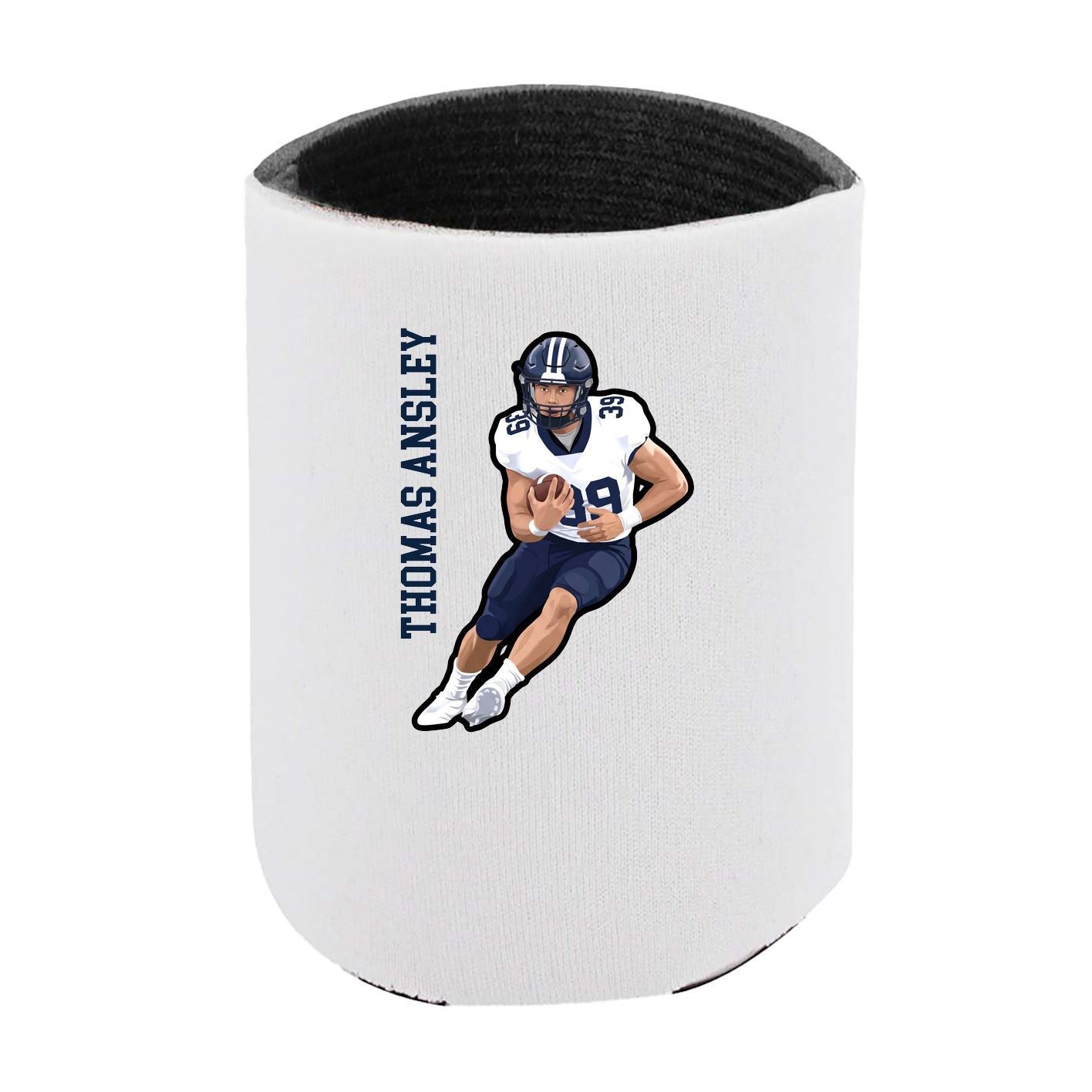 Can Holder — Name Vertical in White