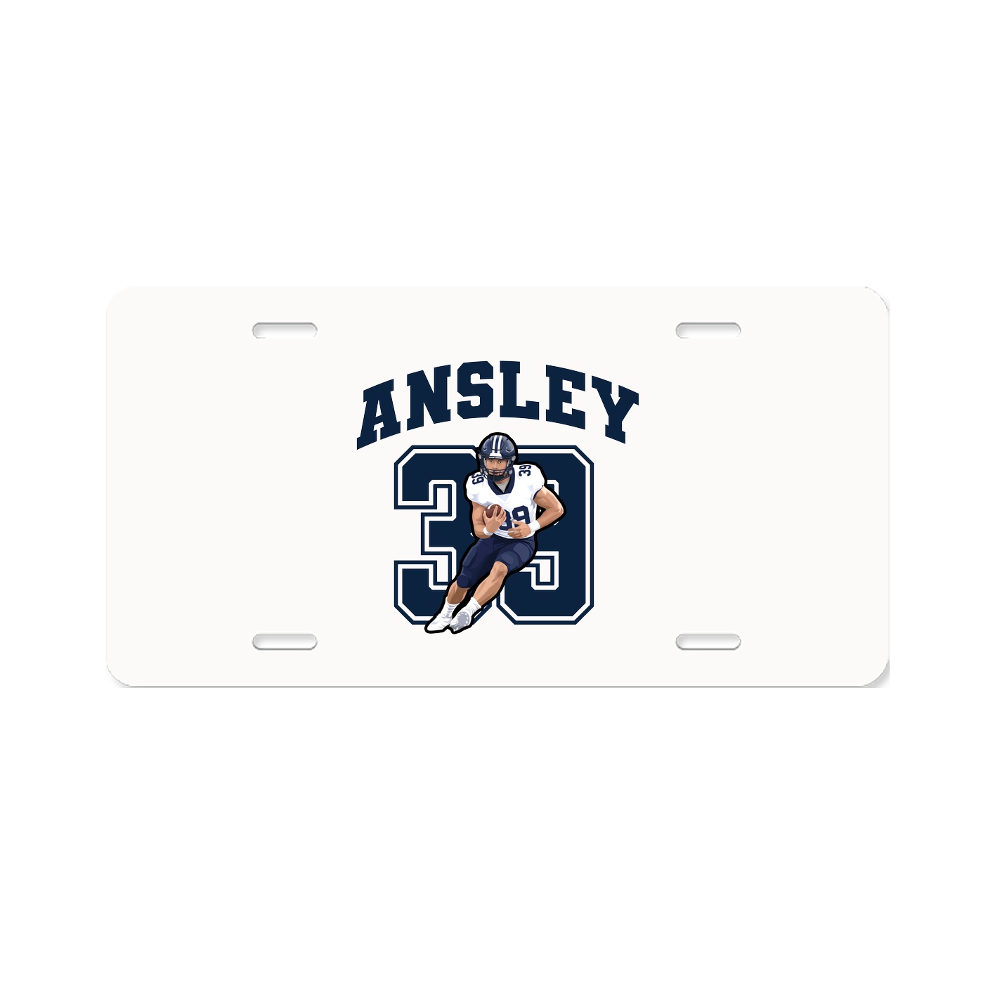 License Plate — Number in Classic