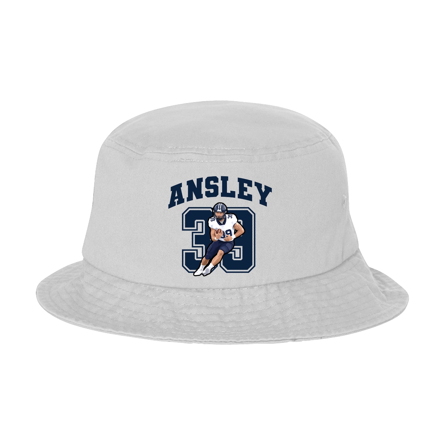 Bucket Cap — Number in White