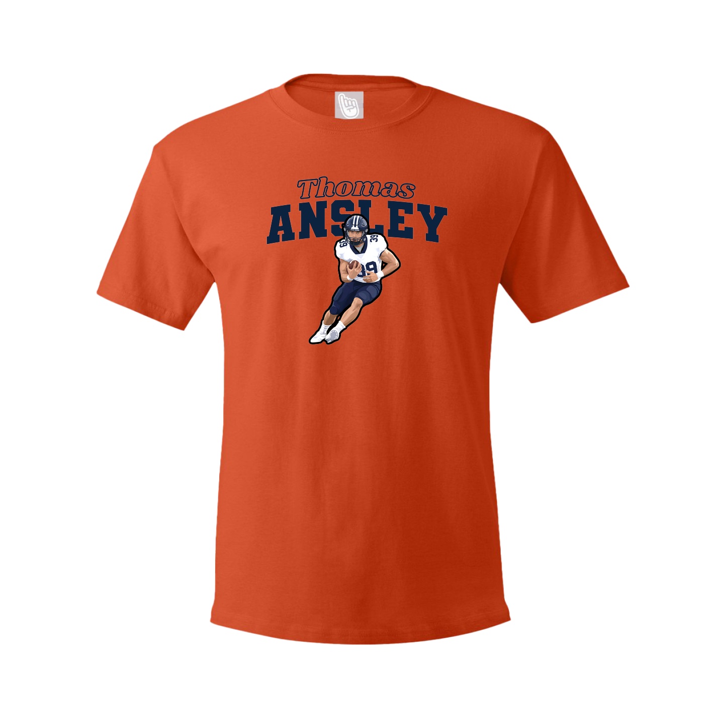 Tee — Name Arch in Orange