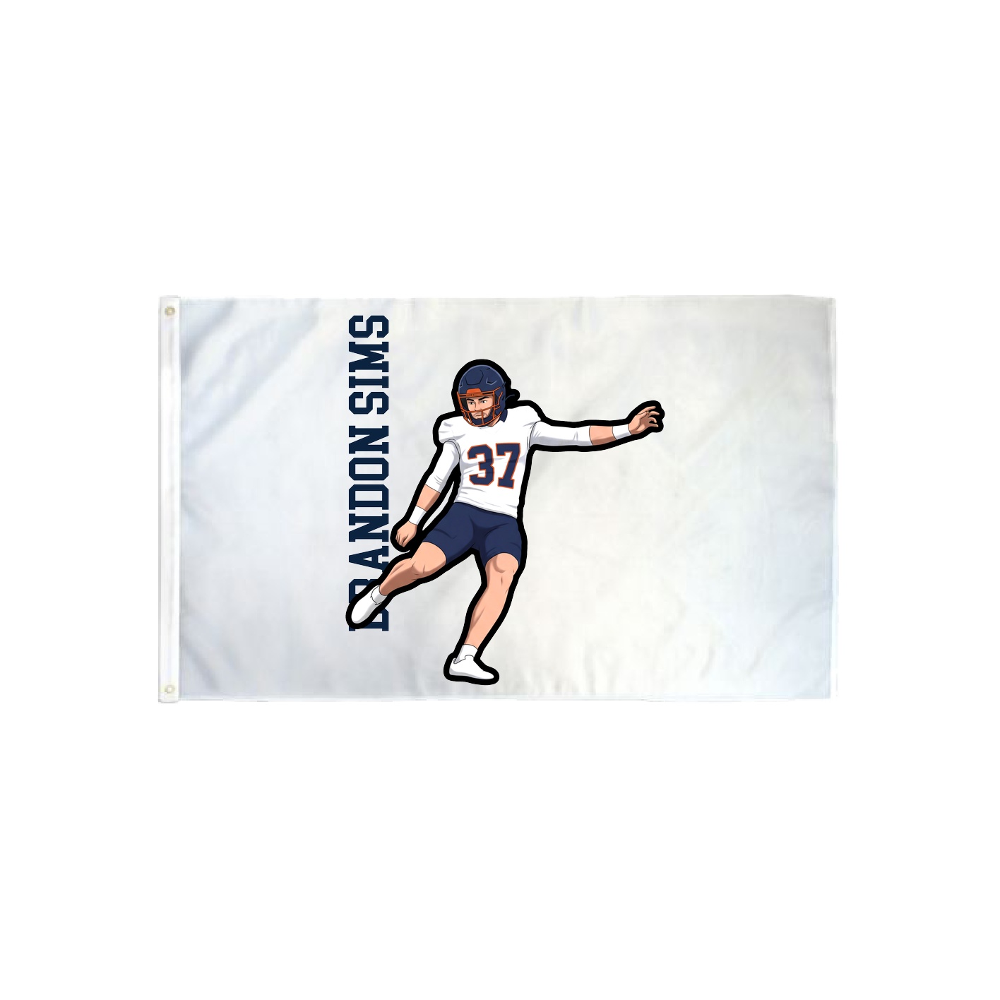 3x5 Flag — Name Vertical in Classic