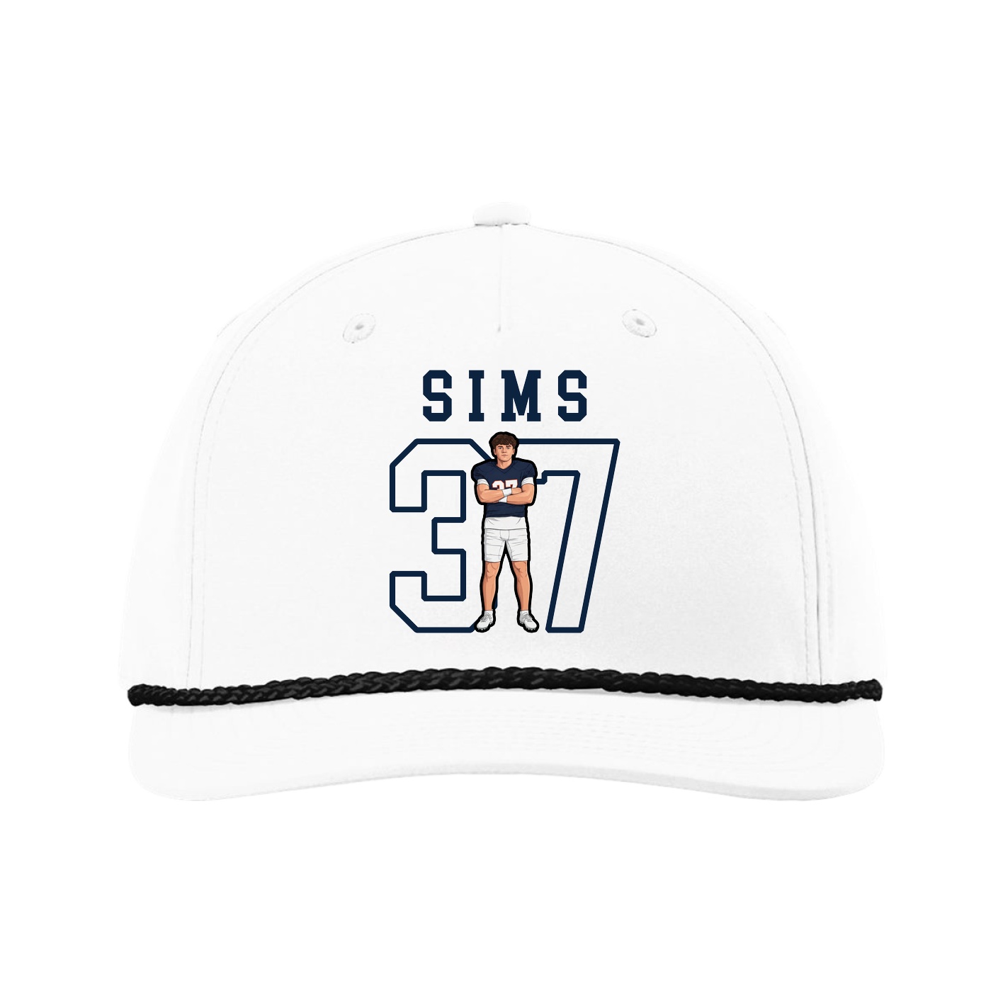Five-Panel Classic Rope Cap — Shirsey in White