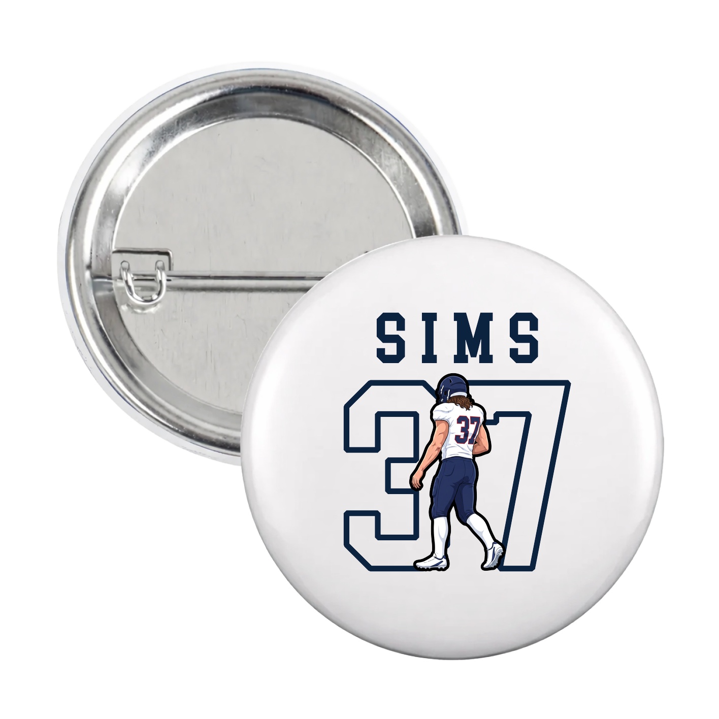 Game Day Button — Shirsey in White