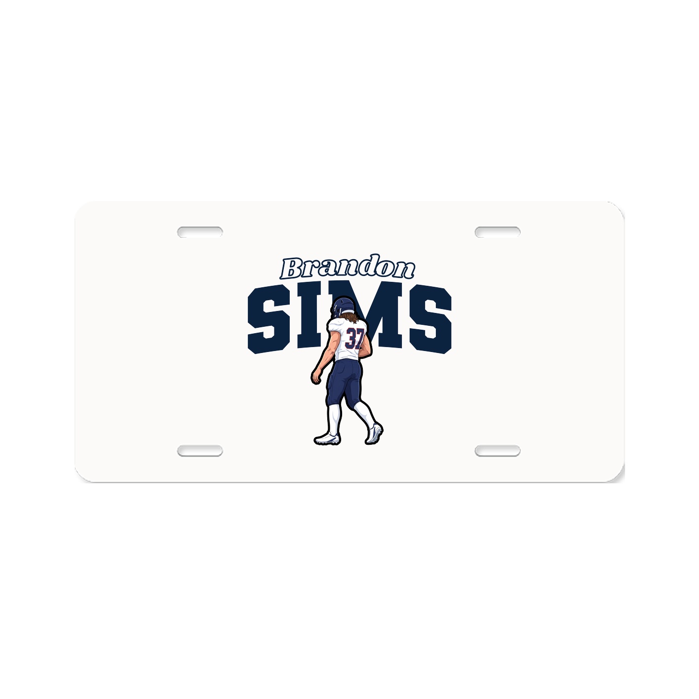 License Plate — Name Arch in Classic