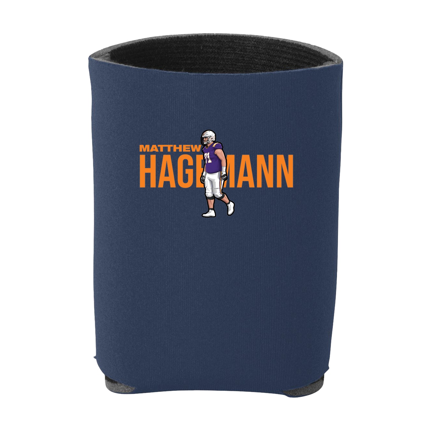 Can Holder — Player Name in Navy