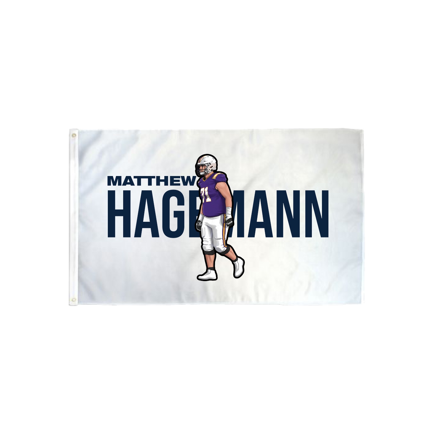 3x5 Flag — Player Name in Classic