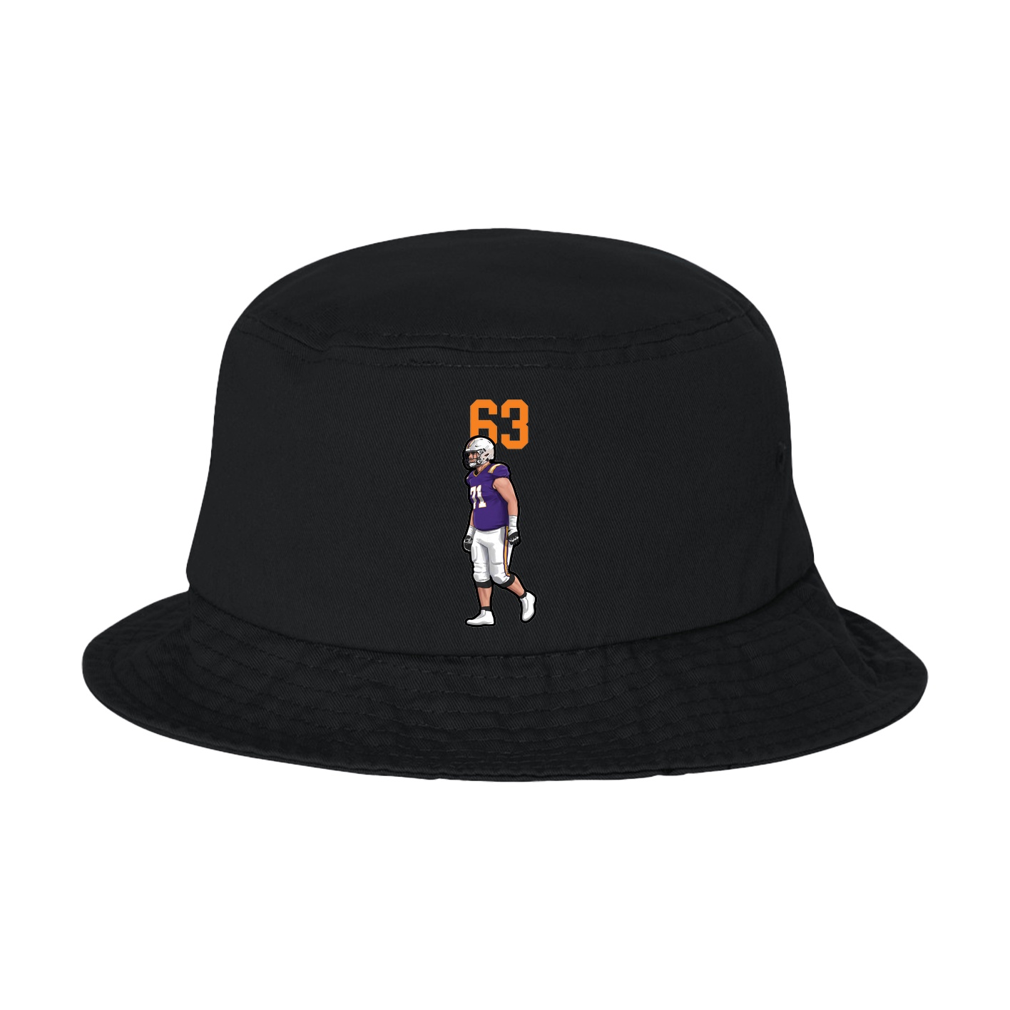 Bucket Cap — Number Top in Black