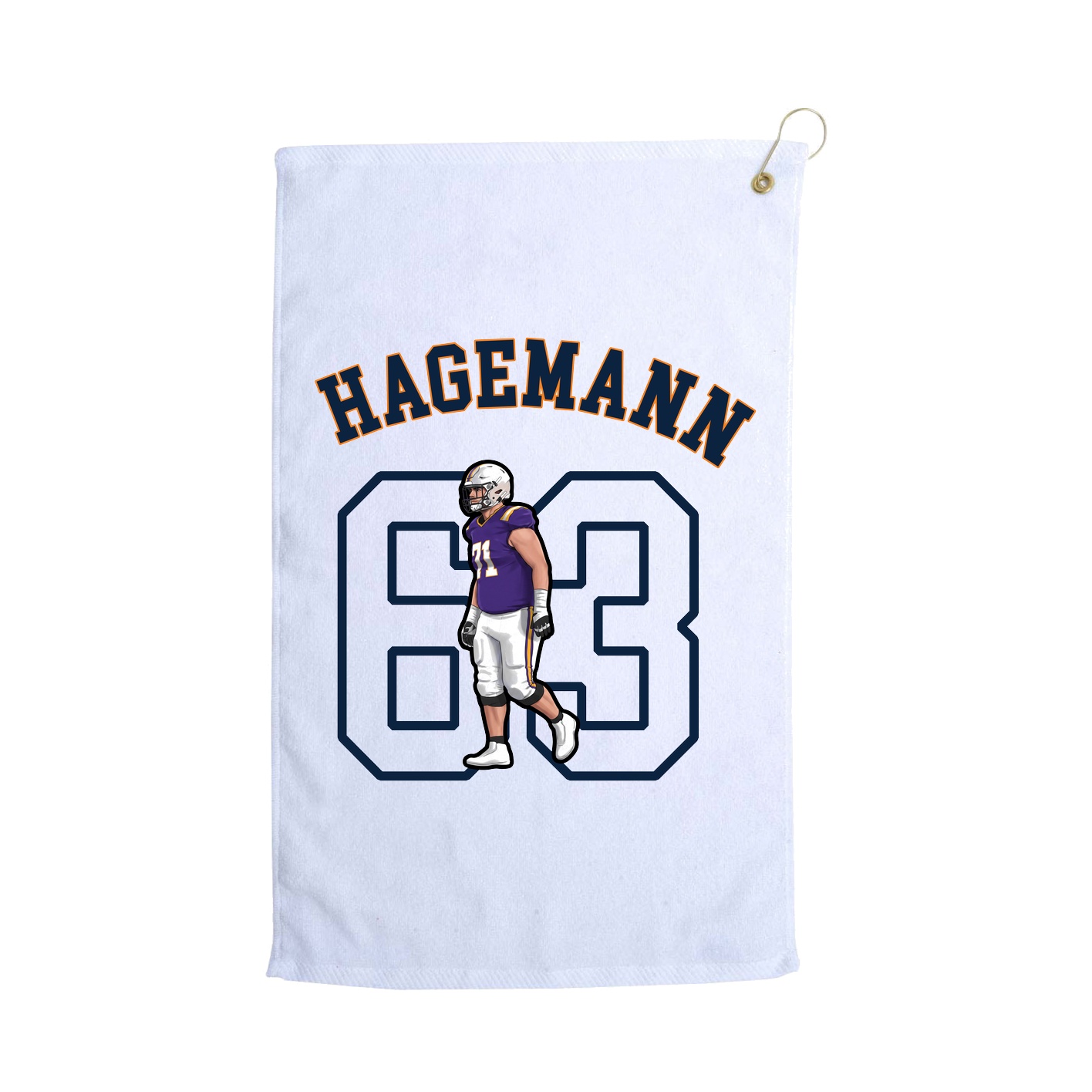 Golf Towel — Shirsey Arch in White