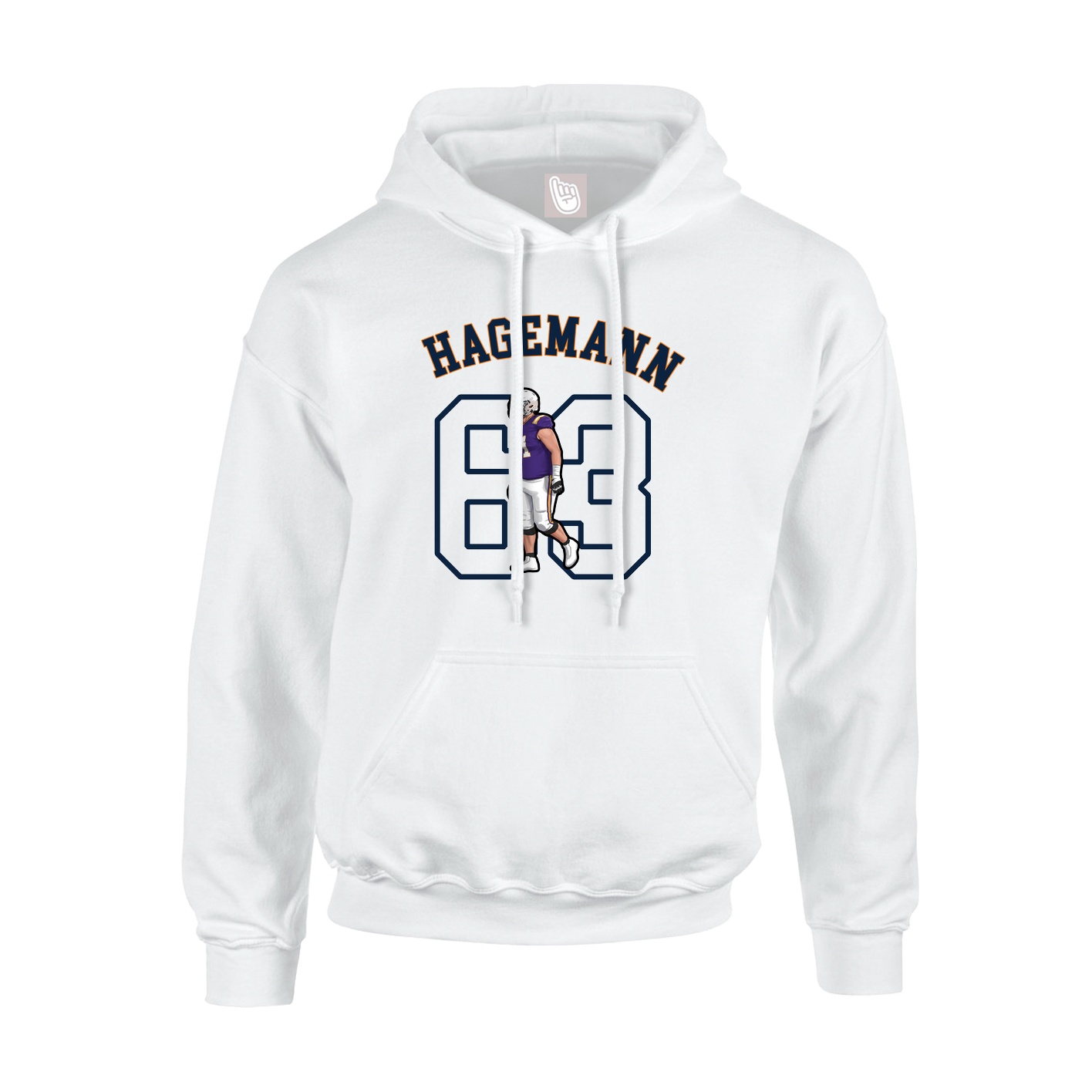 Youth Hoodie — Shirsey Arch in White