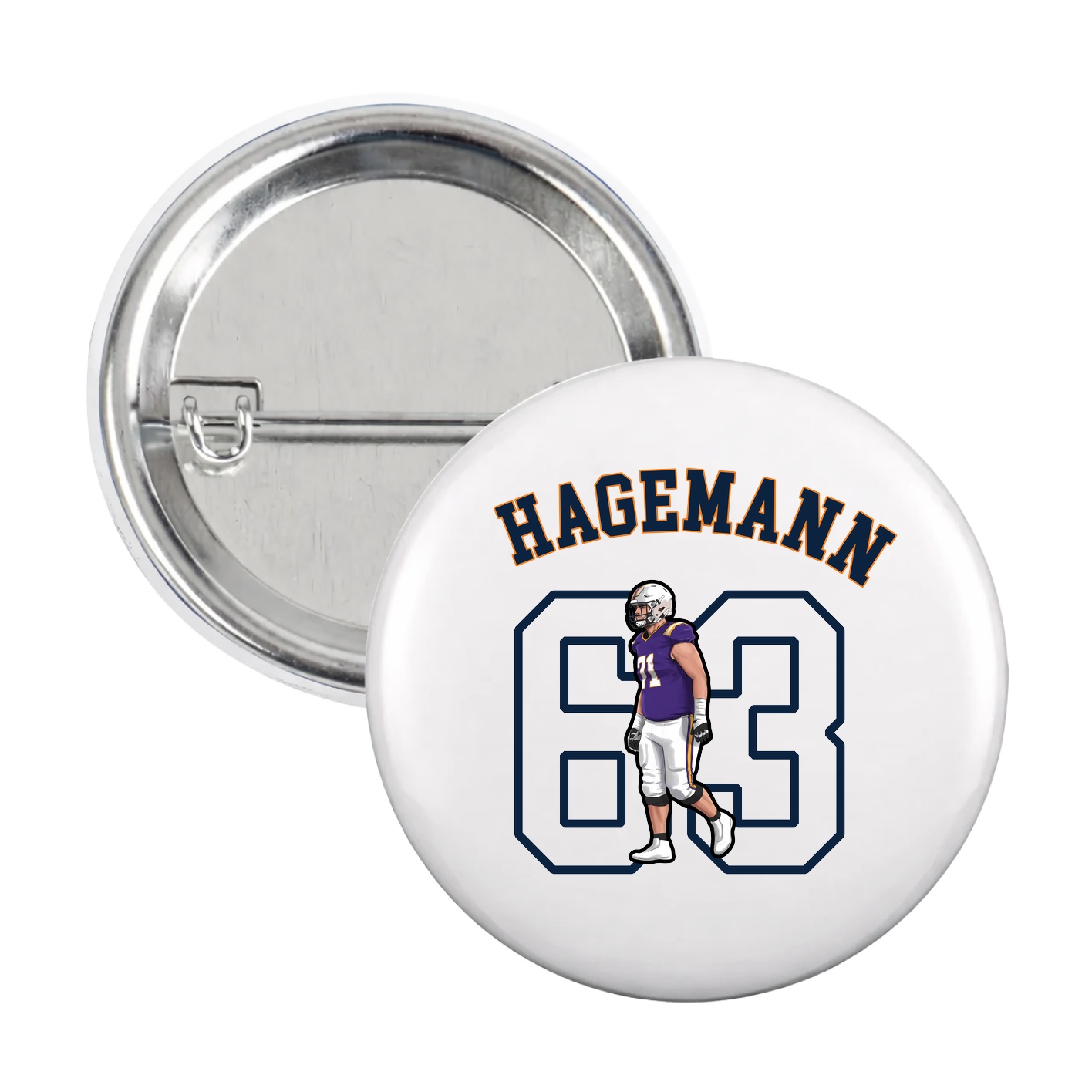 Game Day Button — Shirsey Arch in White