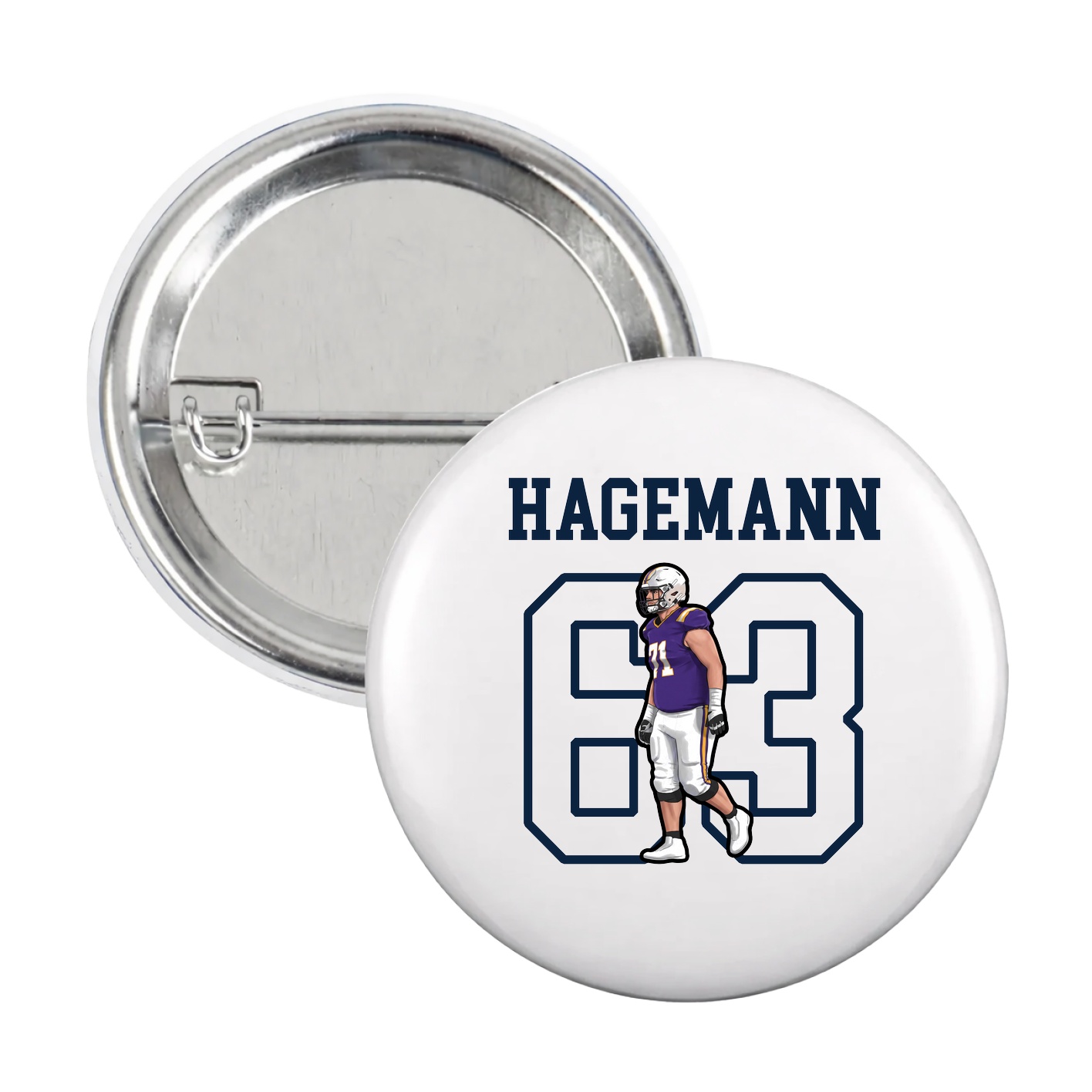 Game Day Button — Shirsey in White