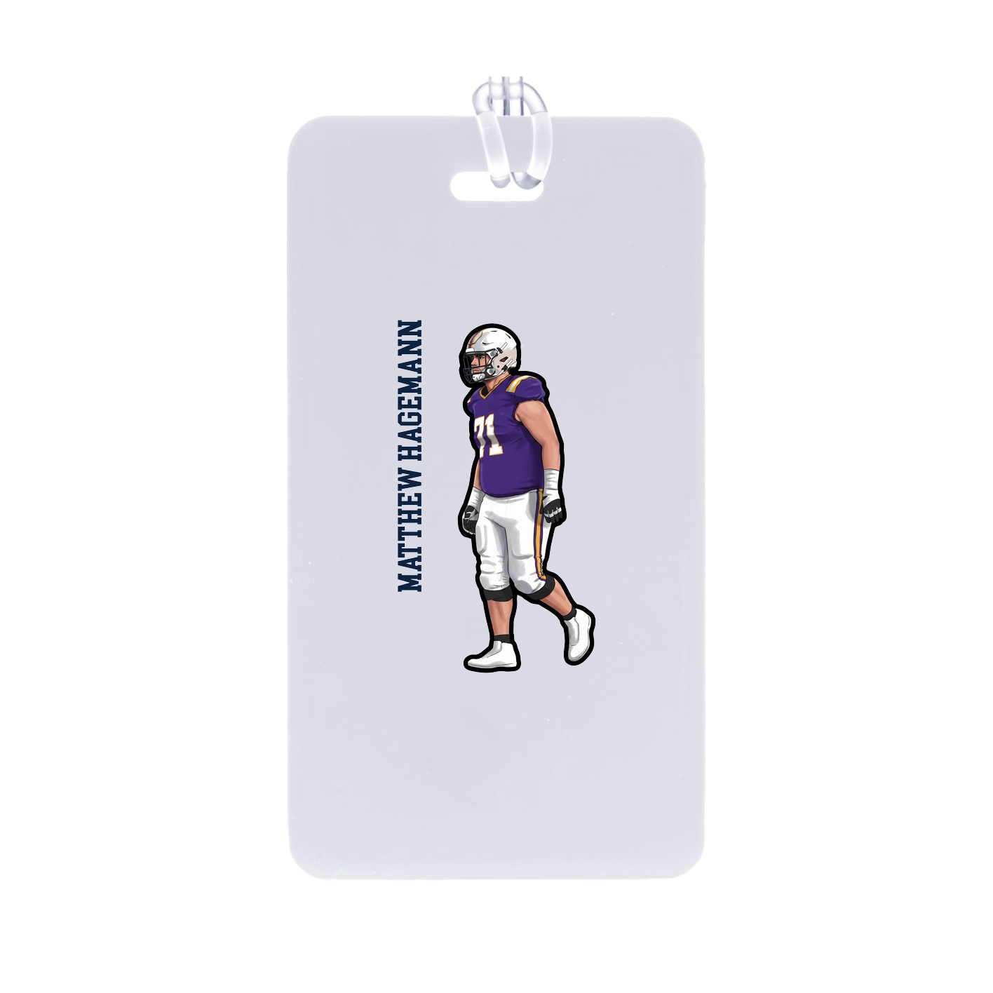 Bag Tag — Name Vertical in Classic