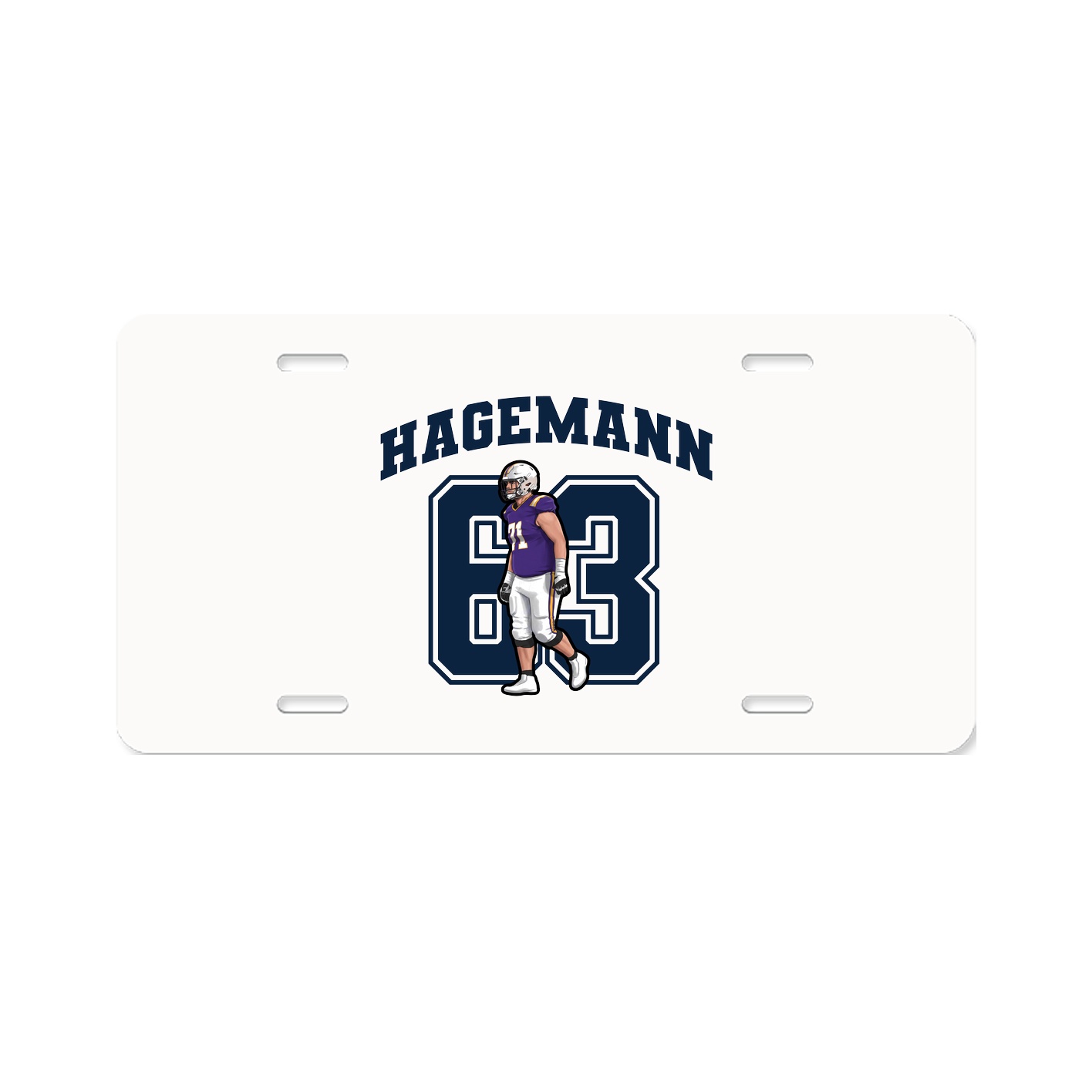License Plate — Number in Classic