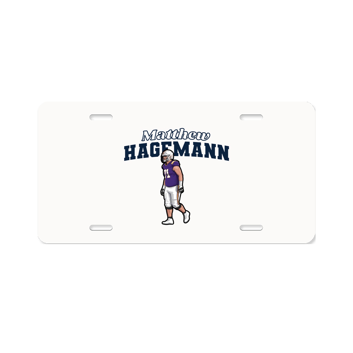 License Plate — Name Arch in Classic