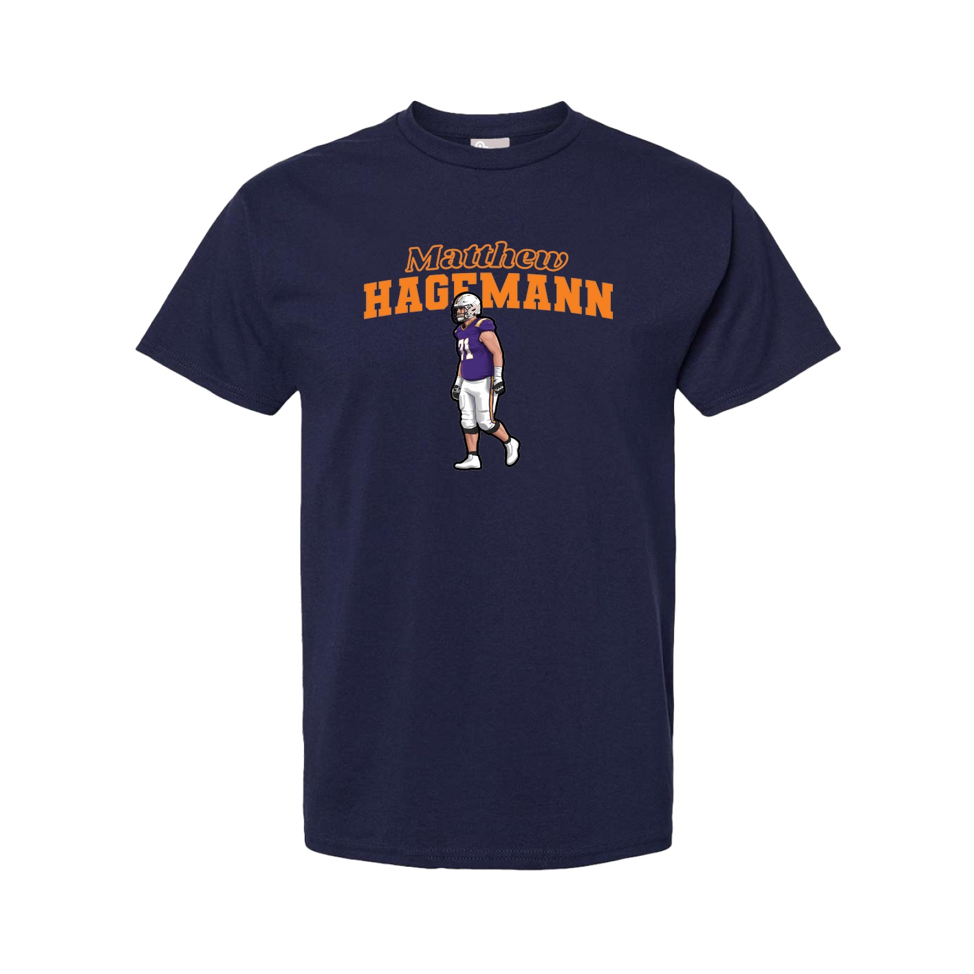 Tee — Name Arch in Navy