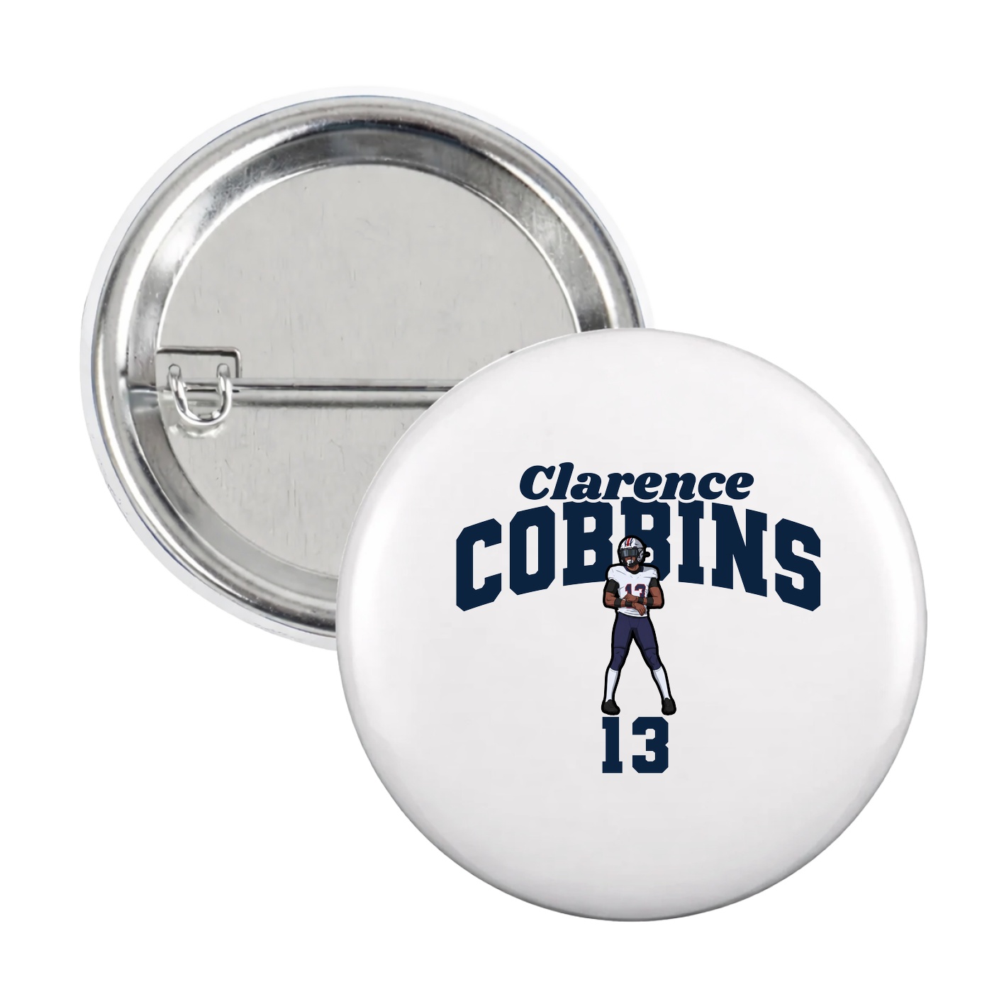 Game Day Button — Signature Arch in White