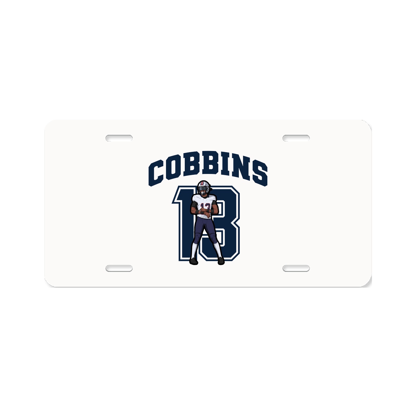 License Plate — Number in Classic