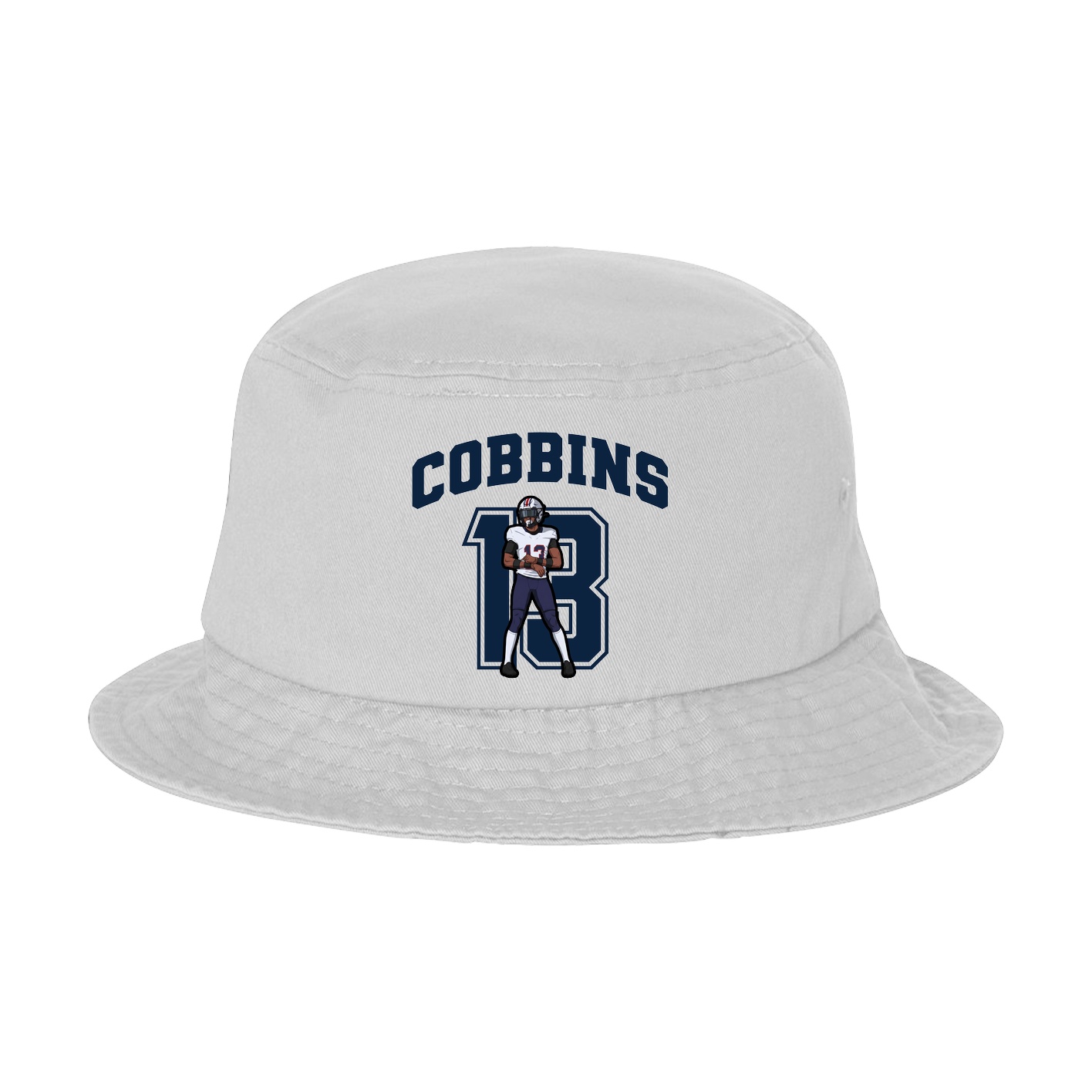 Bucket Cap — Number in White