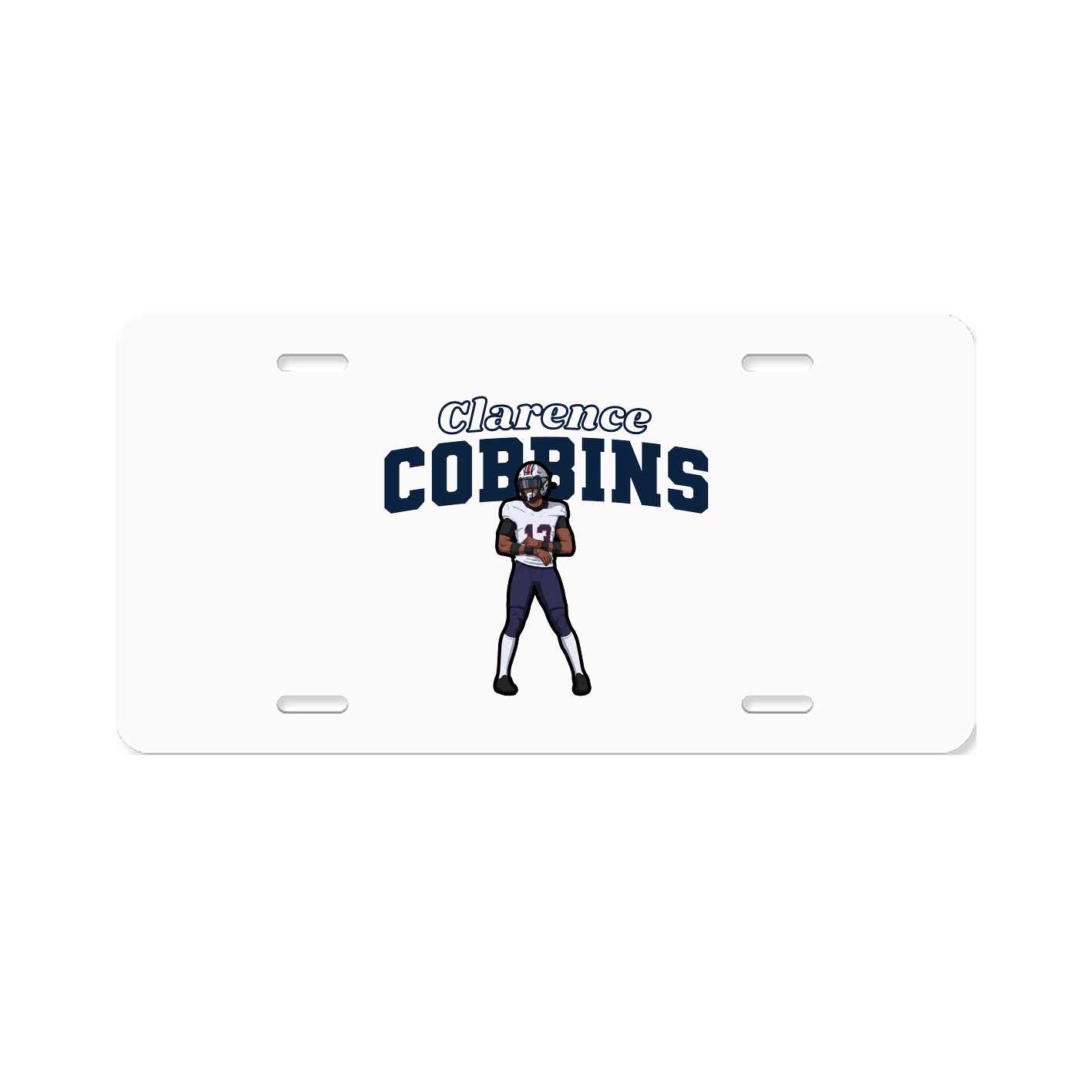 License Plate — Name Arch in Classic