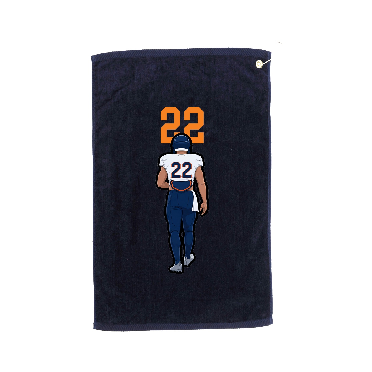Golf Towel — Number Top in Navy