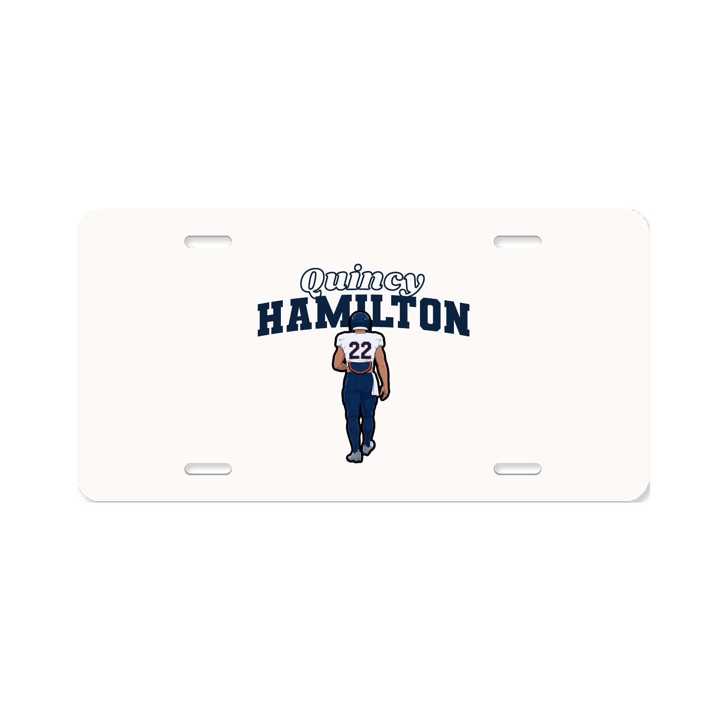 License Plate — Name Arch in Classic