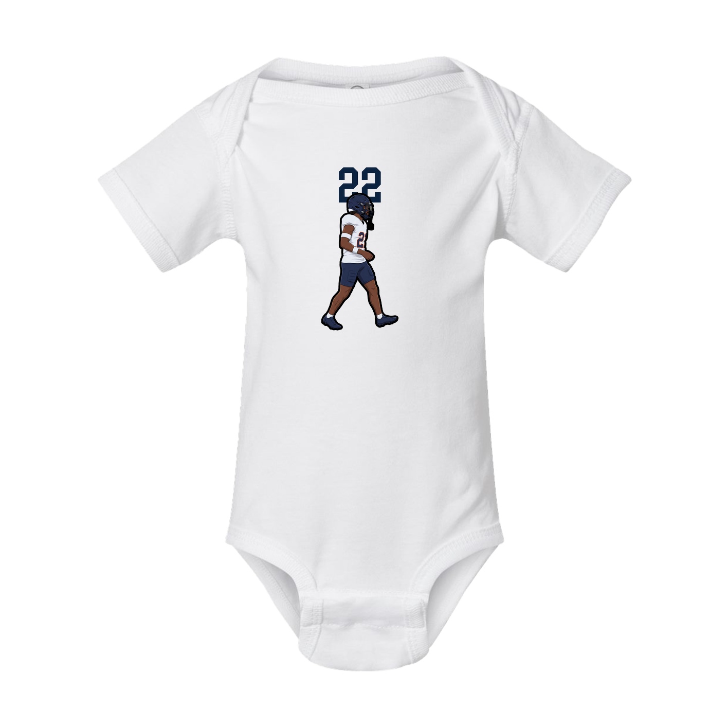 Baby Onesie — Number Top in White