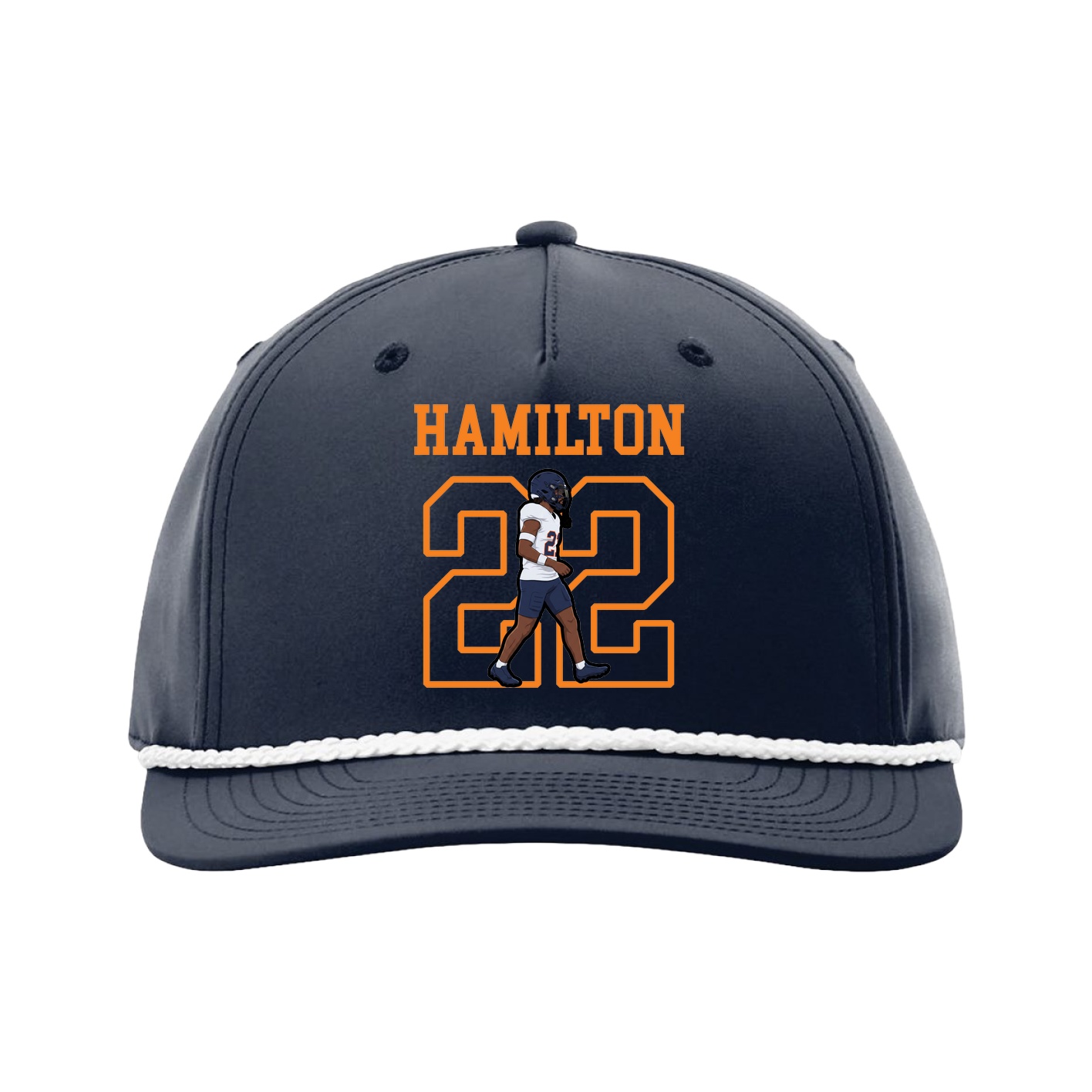 Five-Panel Classic Rope Cap — Shirsey in Navy