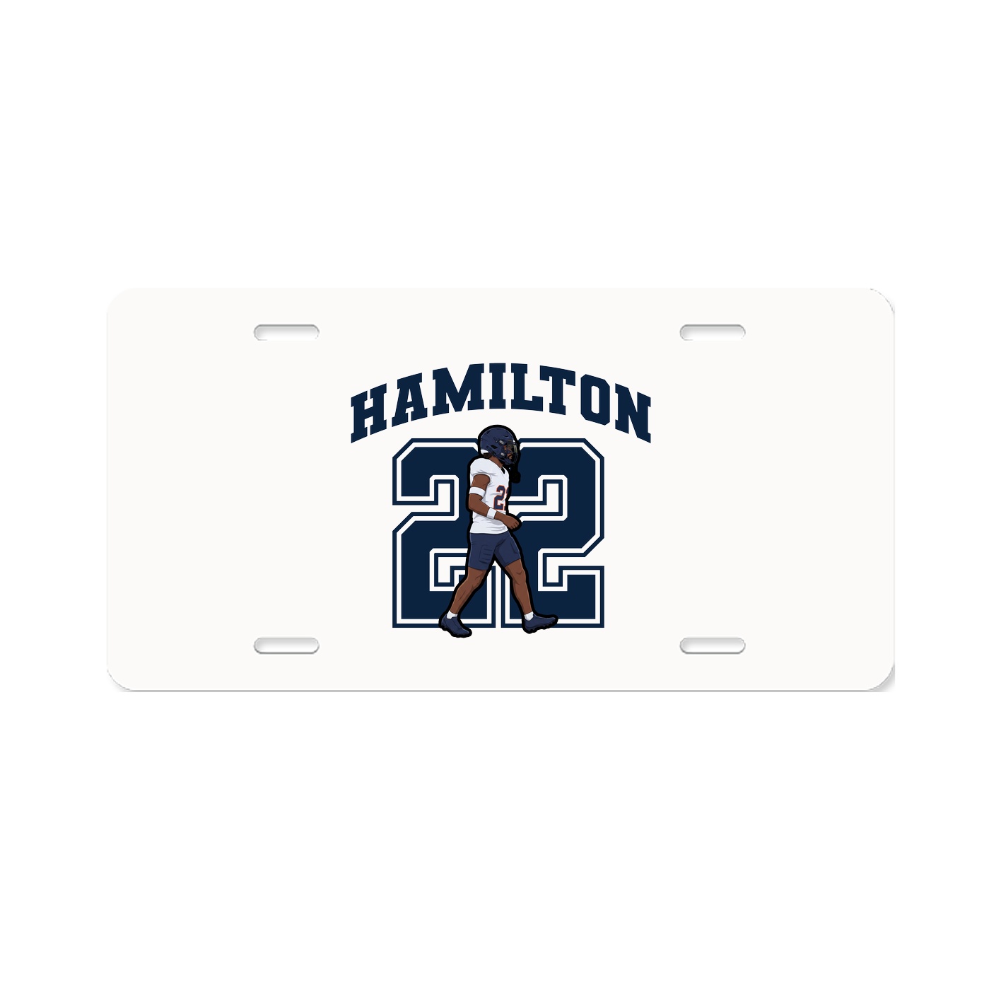 License Plate — Number in Classic