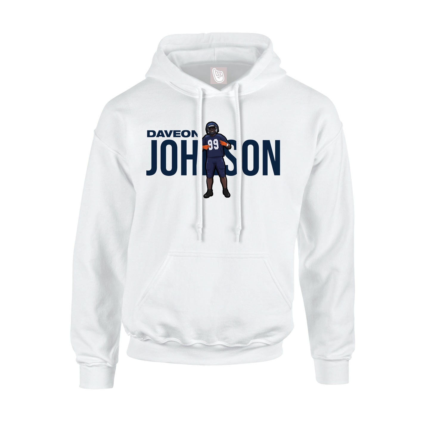 Youth Hoodie — Player Name in White