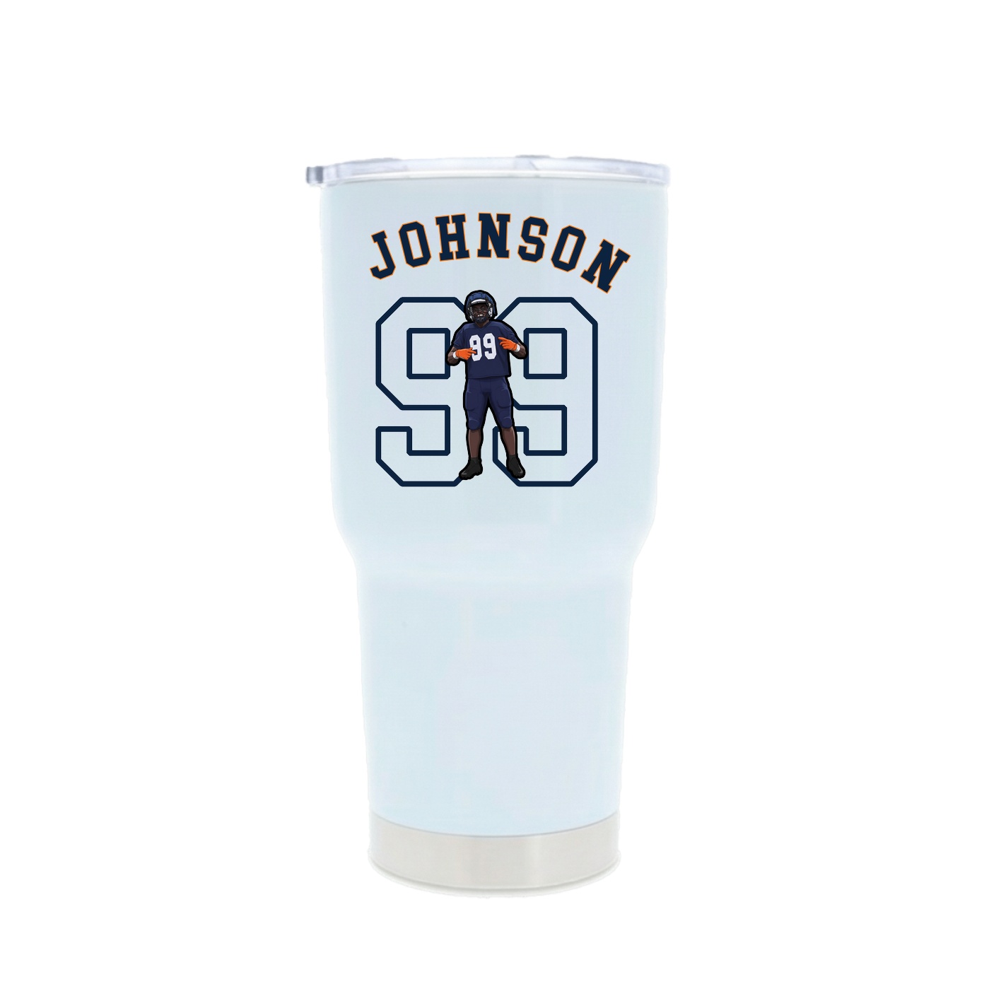 30oz Stainless Steel Tumbler — Shirsey Arch in White