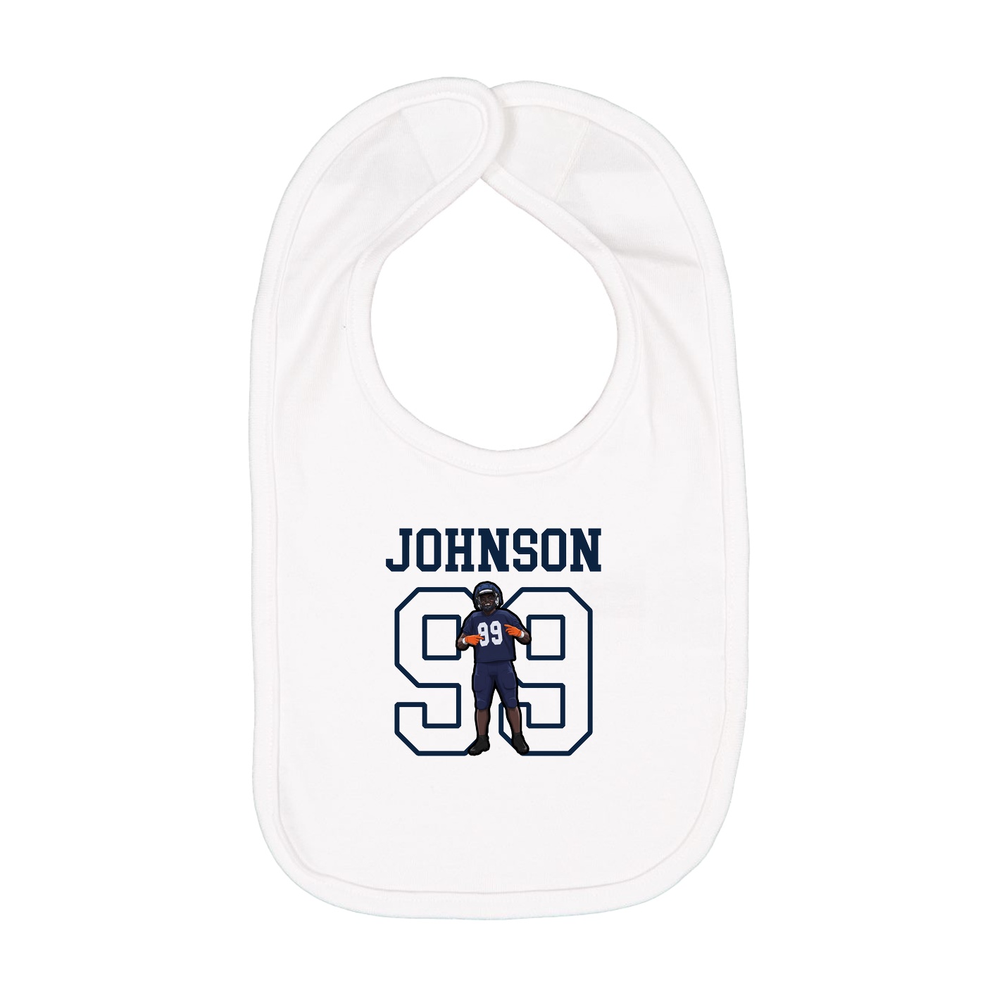 Infant Bib — Shirsey in White