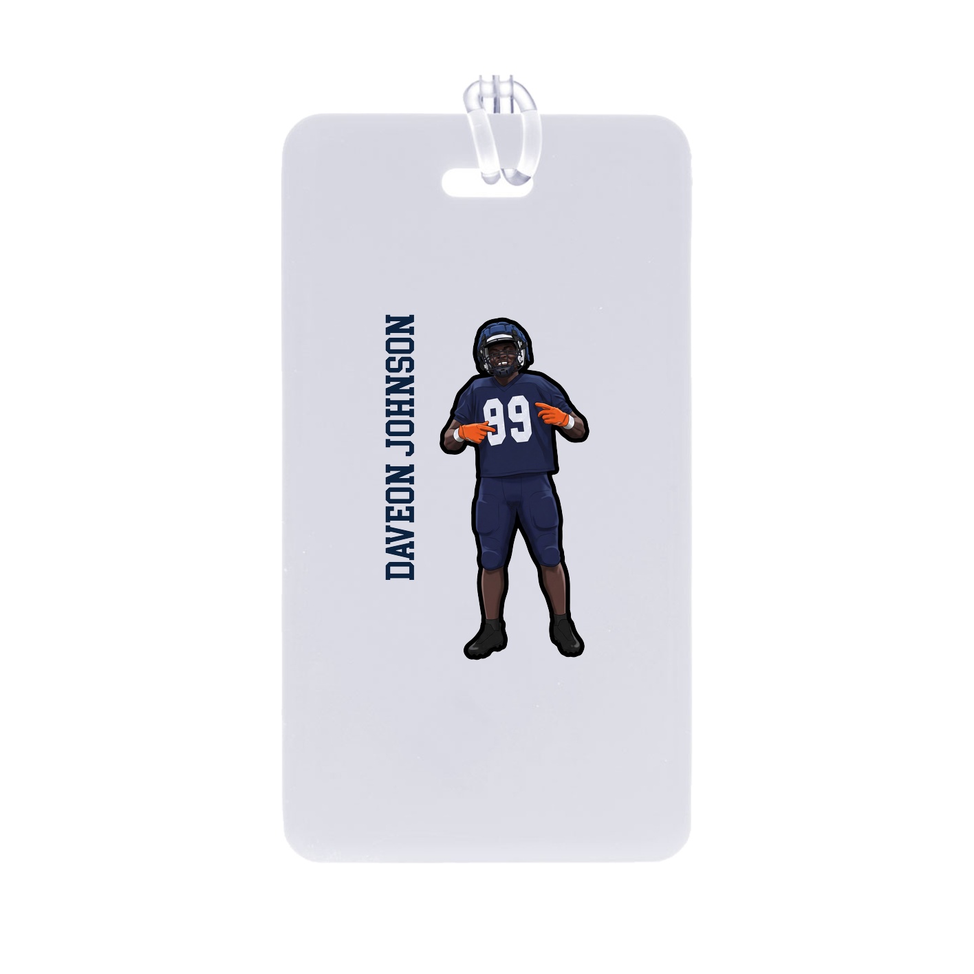 Bag Tag — Name Vertical in Classic