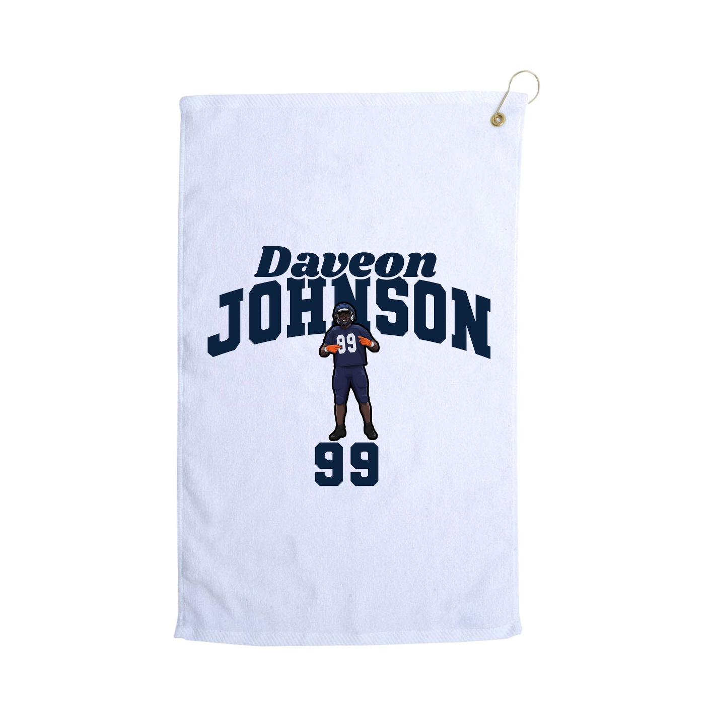Golf Towel — Signature Arch in White